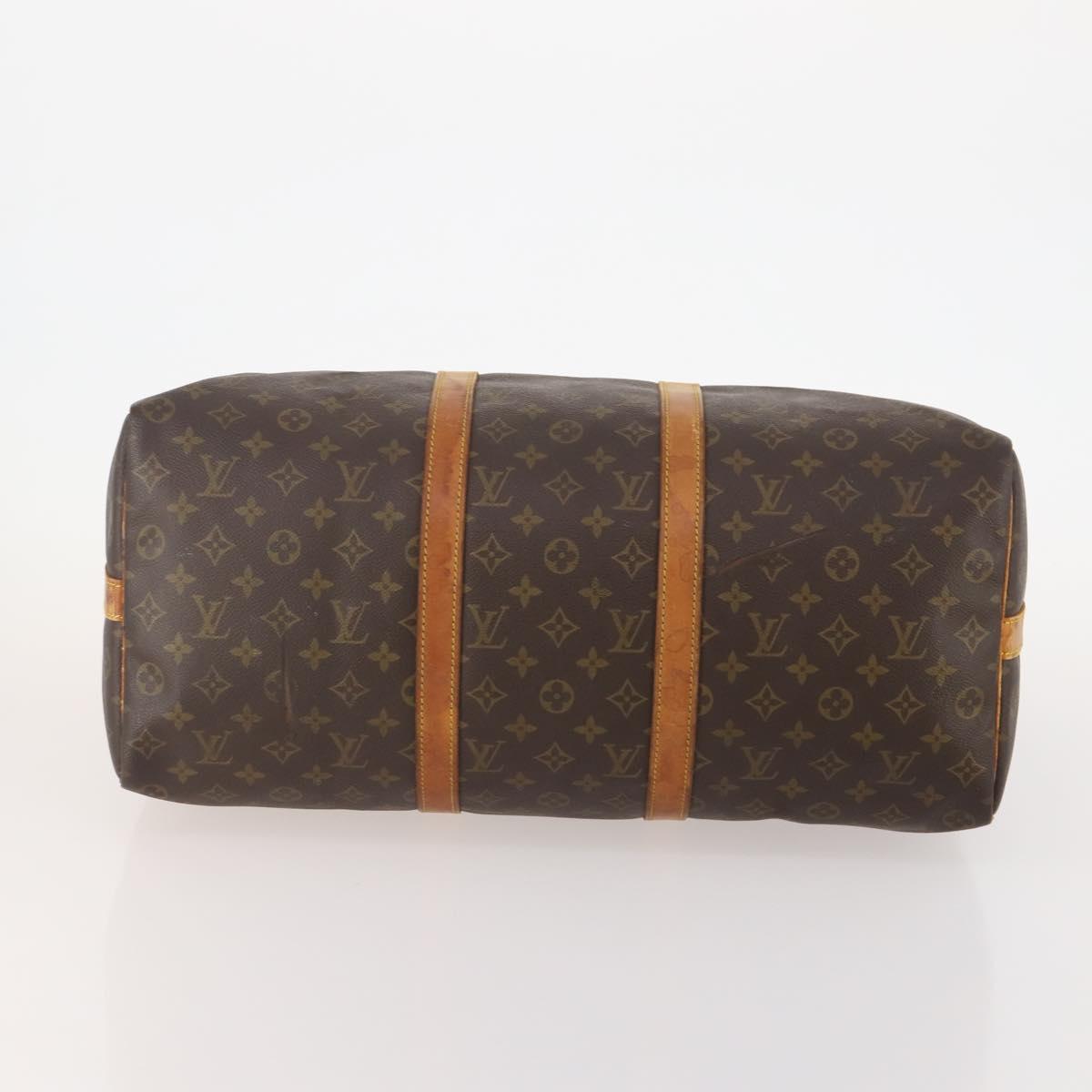 LOUIS VUITTON Monogram Keepall Bandouliere 50 Boston Bag M41416 LV Auth 177183
