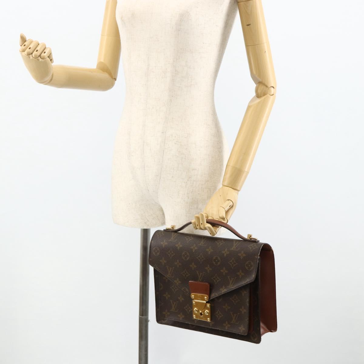 LOUIS VUITTON Monogram Monceau 28 Hand Bag M51185 LV Auth 177198
