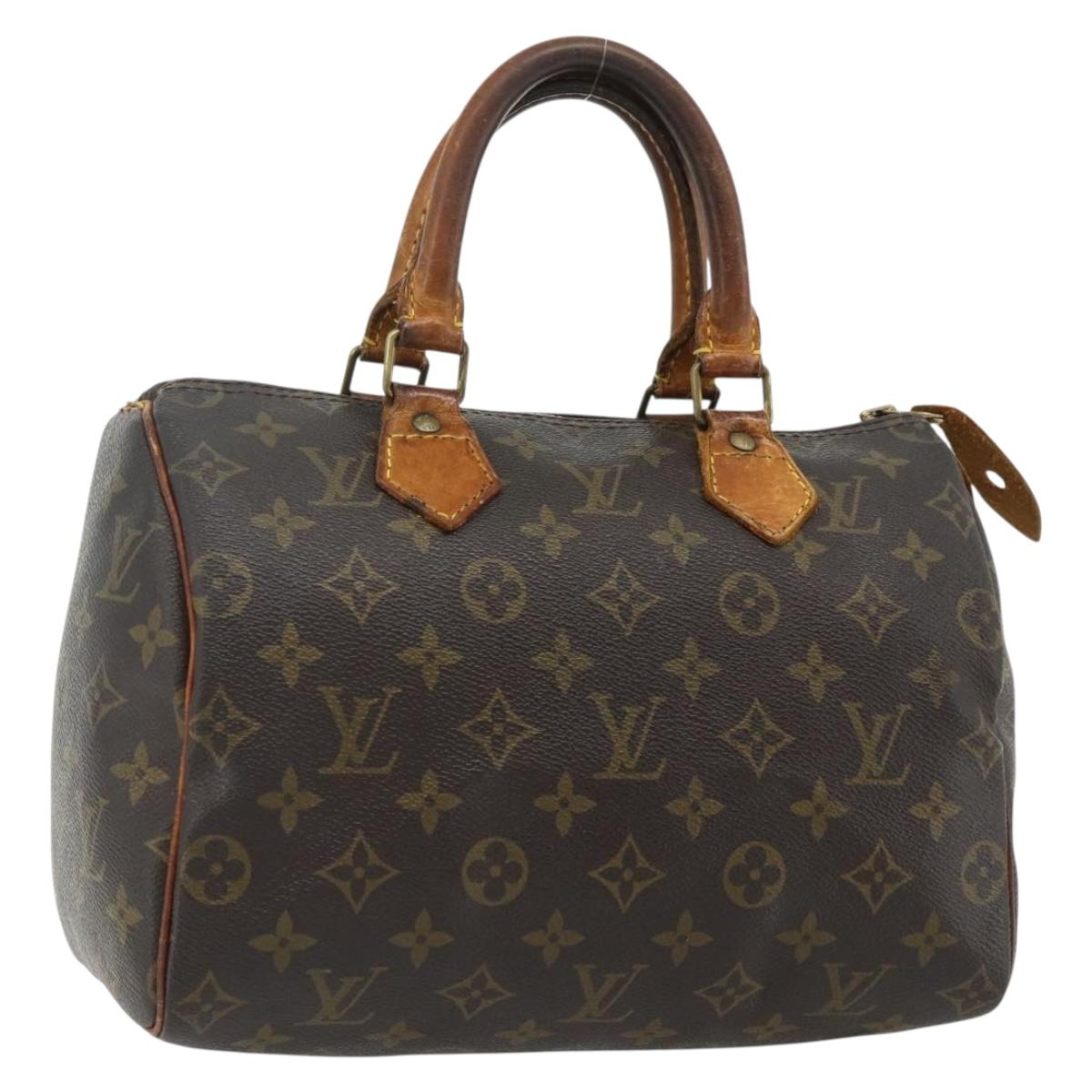 LOUIS VUITTON Monogram Speedy 25 Hand Bag M41528 LV Auth 177210