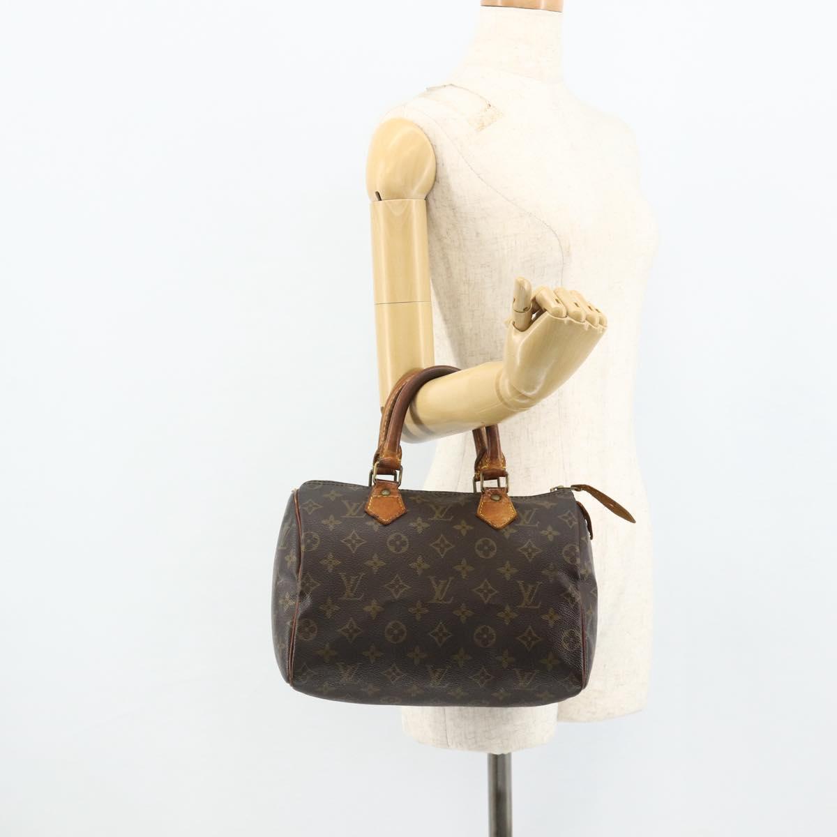 LOUIS VUITTON Monogram Speedy 25 Hand Bag M41528 LV Auth 177210