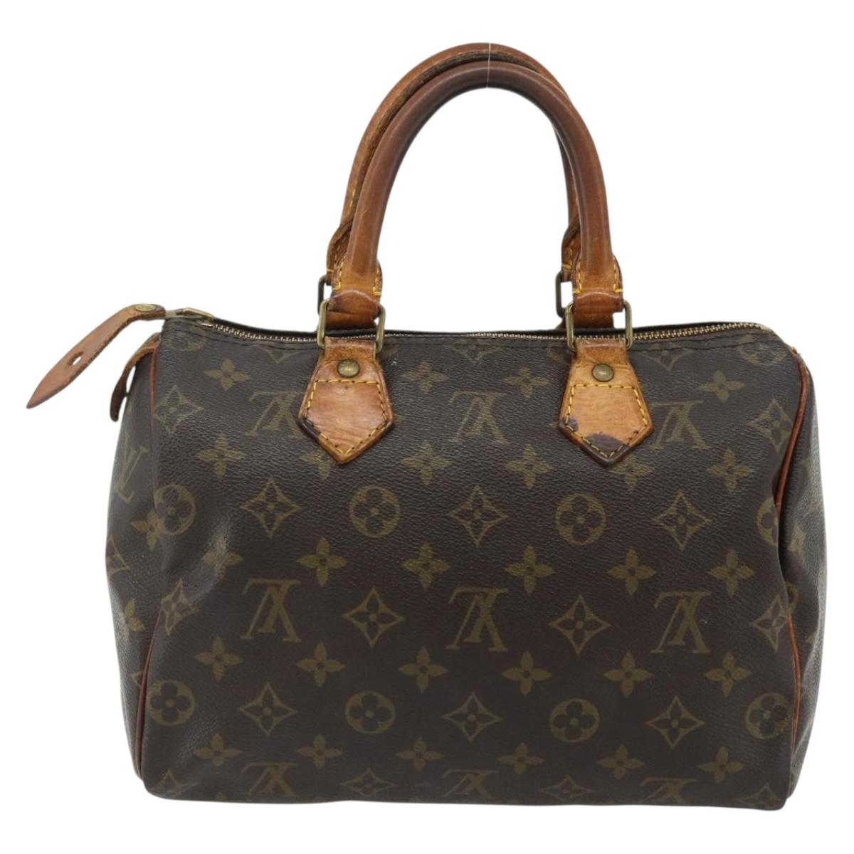 LOUIS VUITTON Monogram Speedy 25 Hand Bag M41528 LV Auth 177210