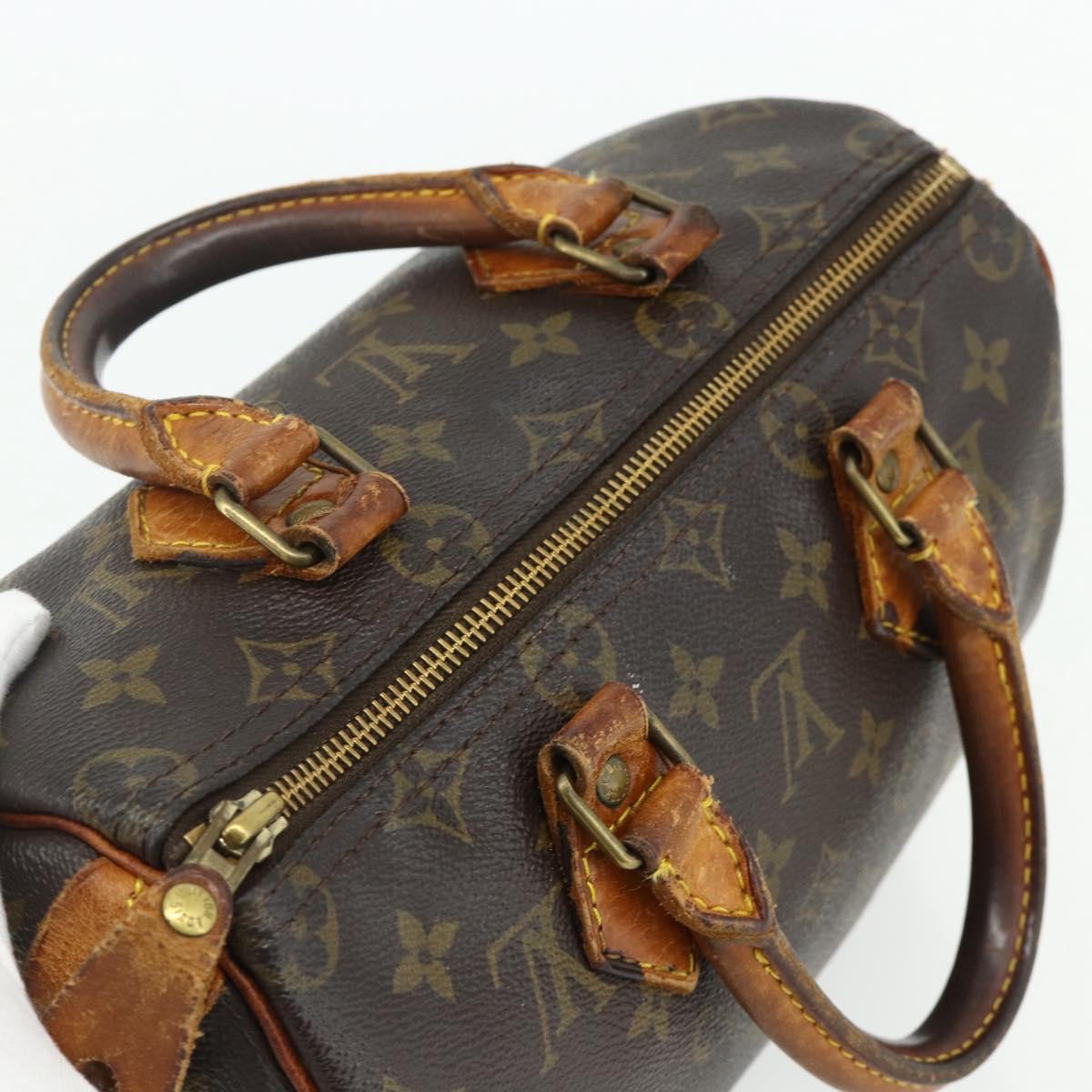 LOUIS VUITTON Monogram Speedy 25 Hand Bag M41528 LV Auth 177210