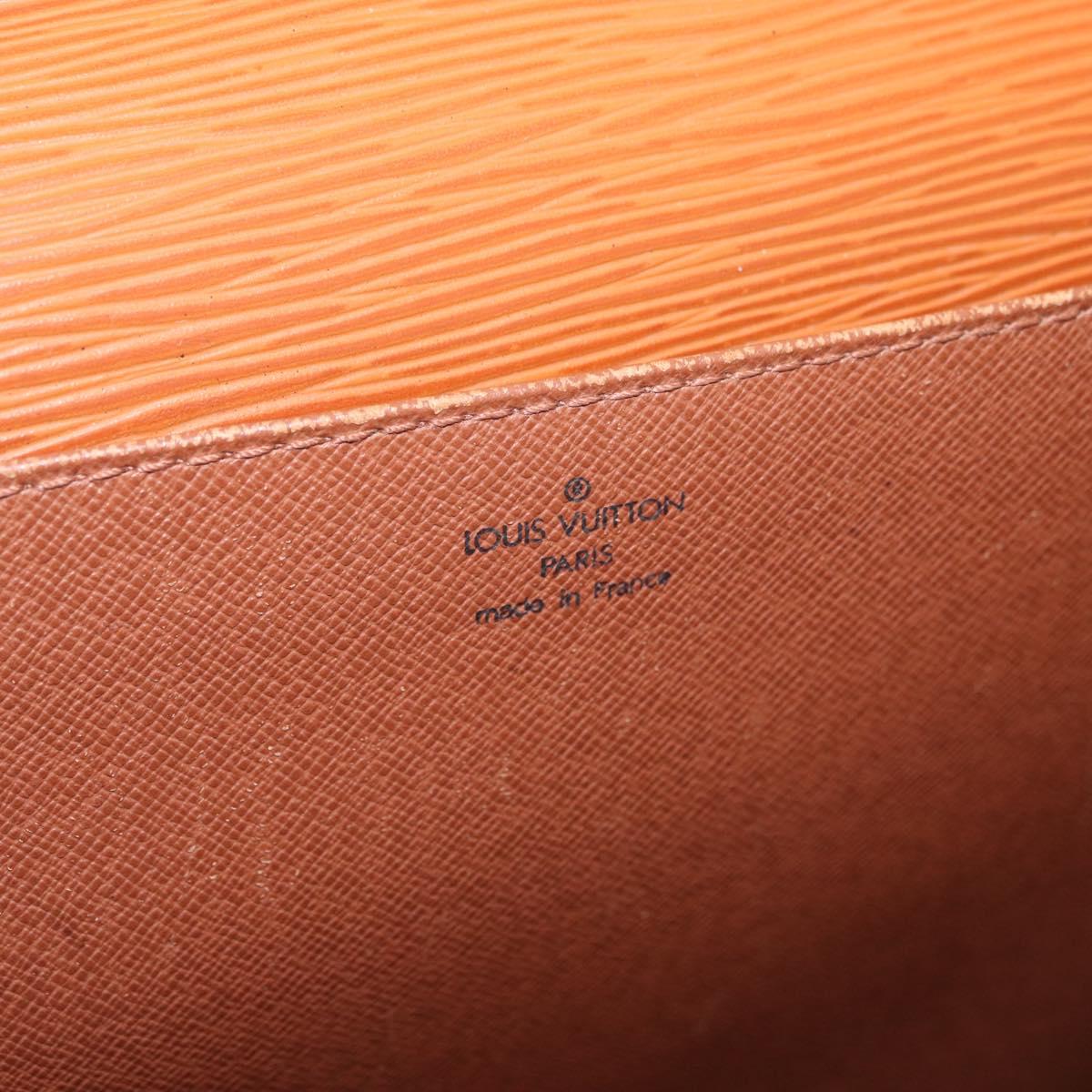 LOUIS VUITTON Epi Serviette Conseiller Briefcase Zipangu Gold M54428 Auth 177213