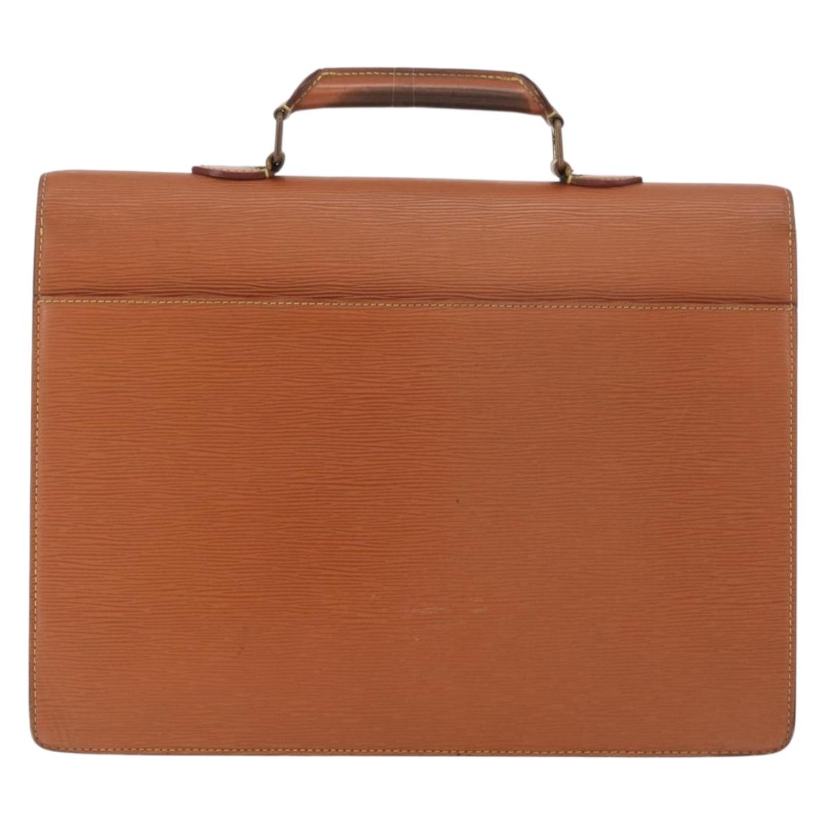LOUIS VUITTON Epi Serviette Conseiller Briefcase Zipangu Gold M54428 Auth 177213
