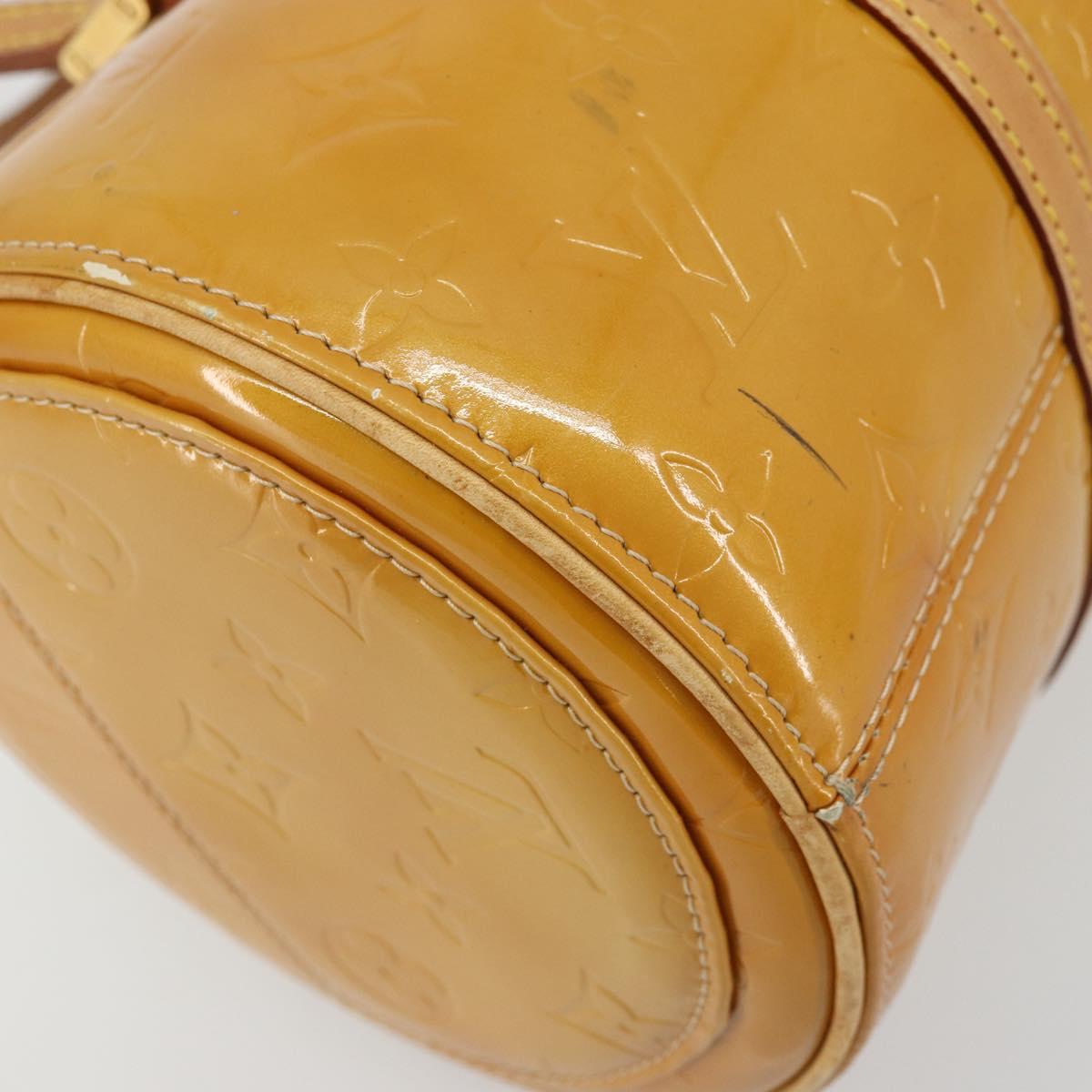 LOUIS VUITTON Monogram Vernis Bedford Hand Bag Beige M91006 LV Auth 177215