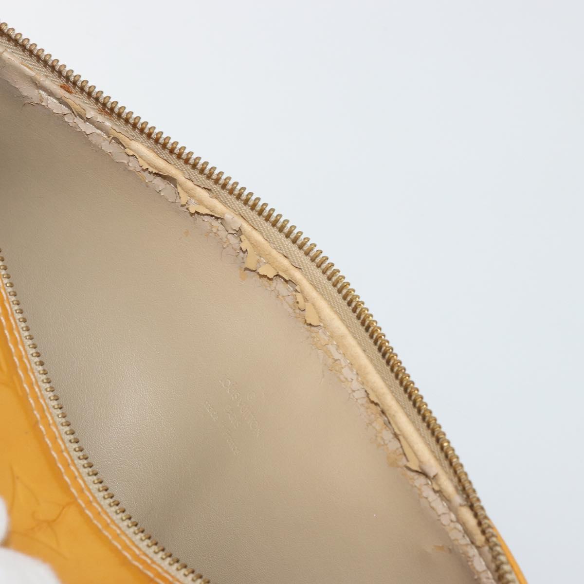 LOUIS VUITTON Monogram Vernis Bedford Hand Bag Beige M91006 LV Auth 177215