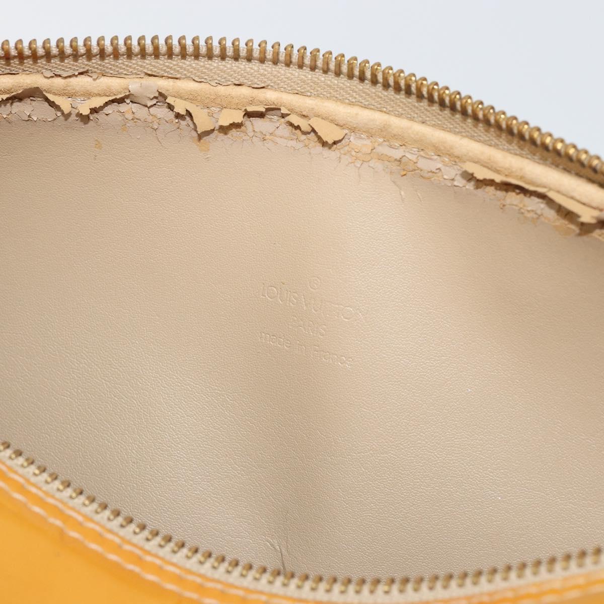 LOUIS VUITTON Monogram Vernis Bedford Hand Bag Beige M91006 LV Auth 177215