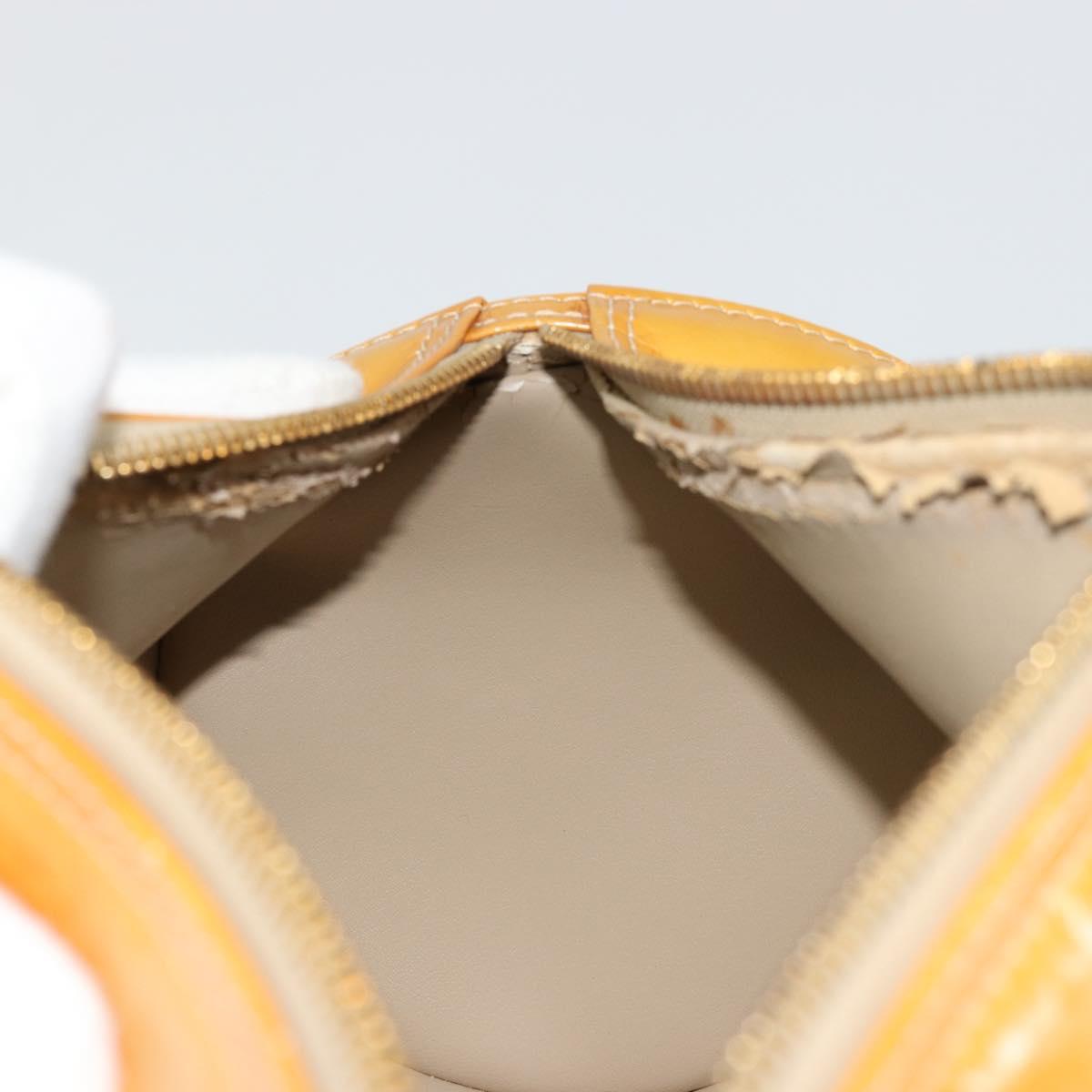 LOUIS VUITTON Monogram Vernis Bedford Hand Bag Beige M91006 LV Auth 177215