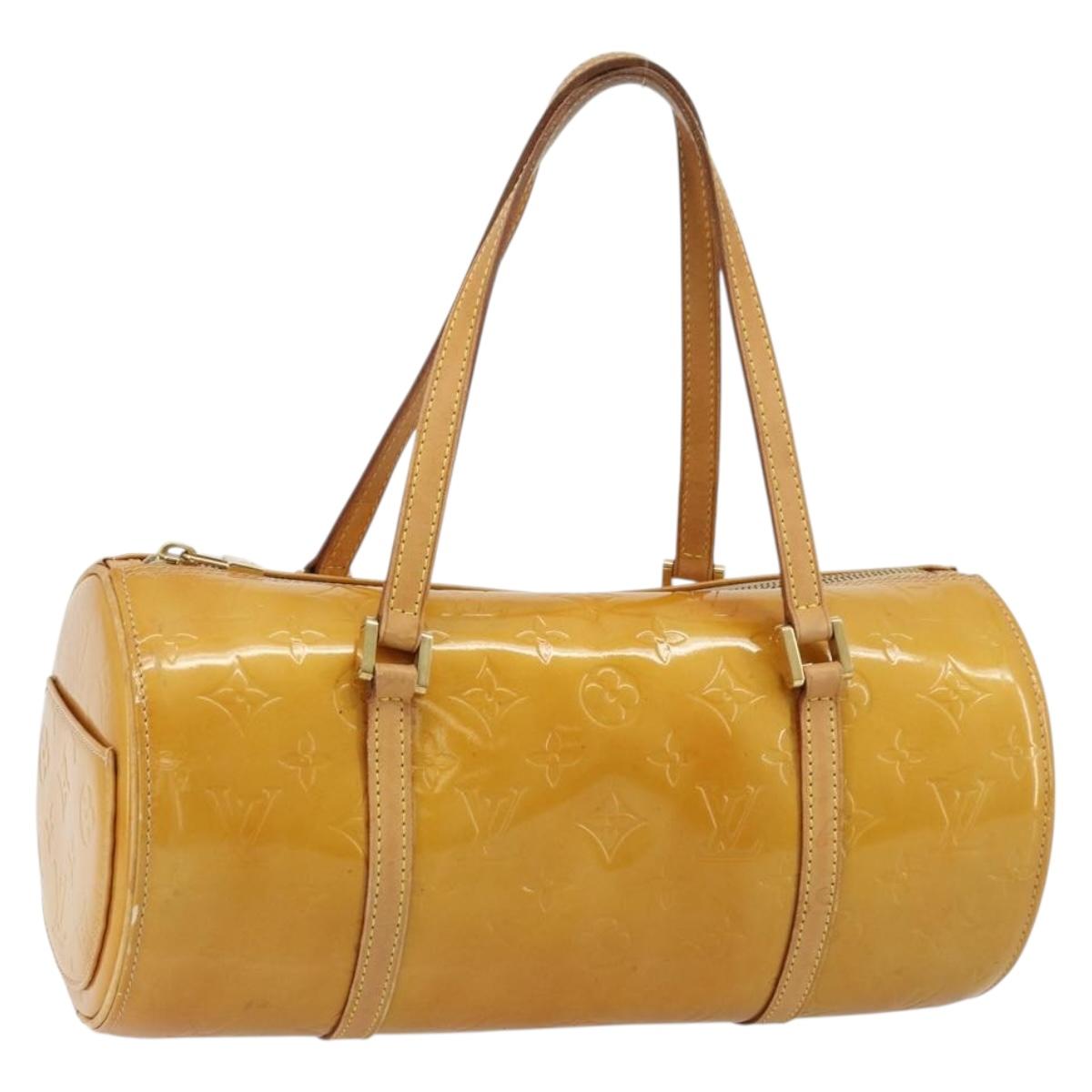 LOUIS VUITTON Monogram Vernis Bedford Hand Bag Beige M91006 LV Auth 177215