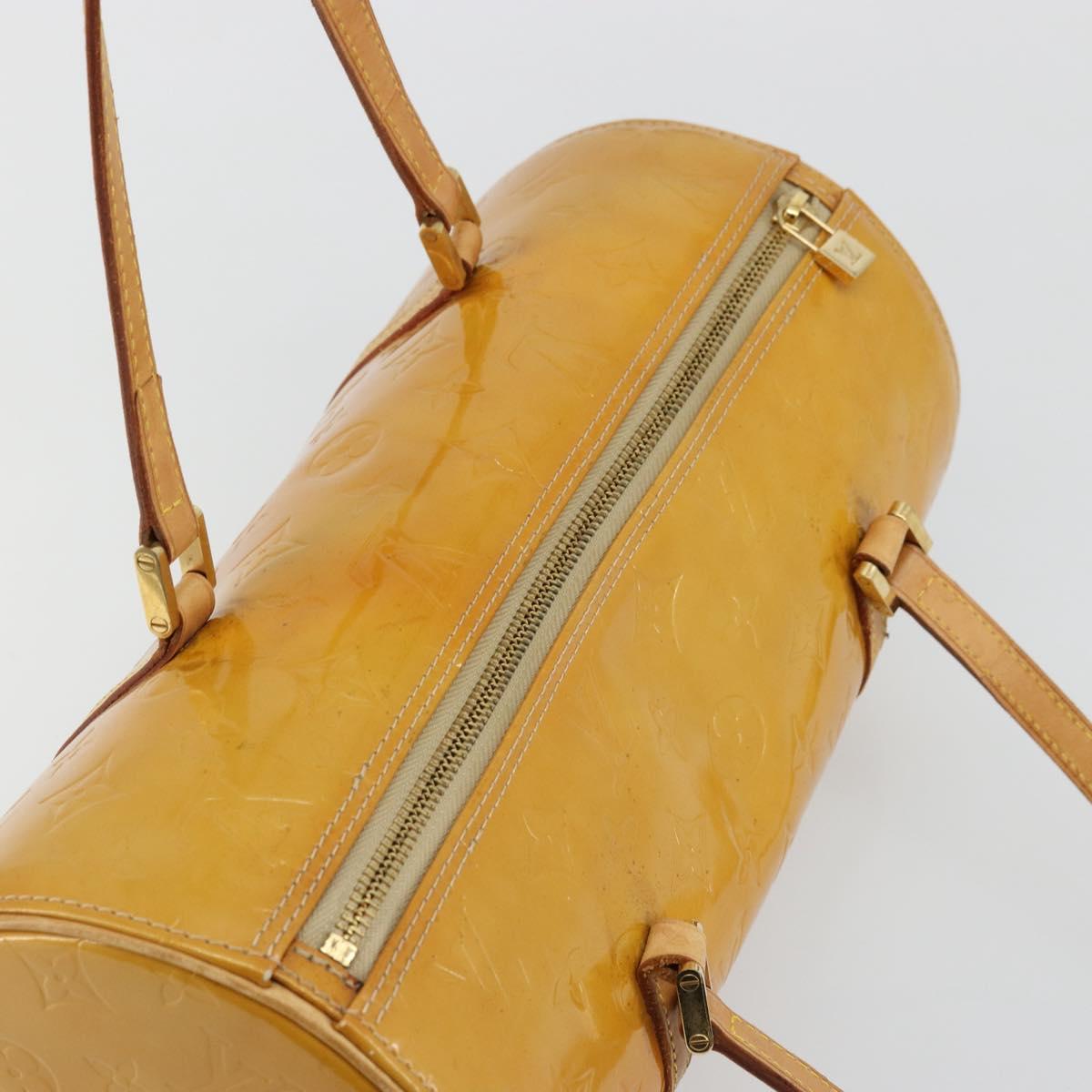 LOUIS VUITTON Monogram Vernis Bedford Hand Bag Beige M91006 LV Auth 177215