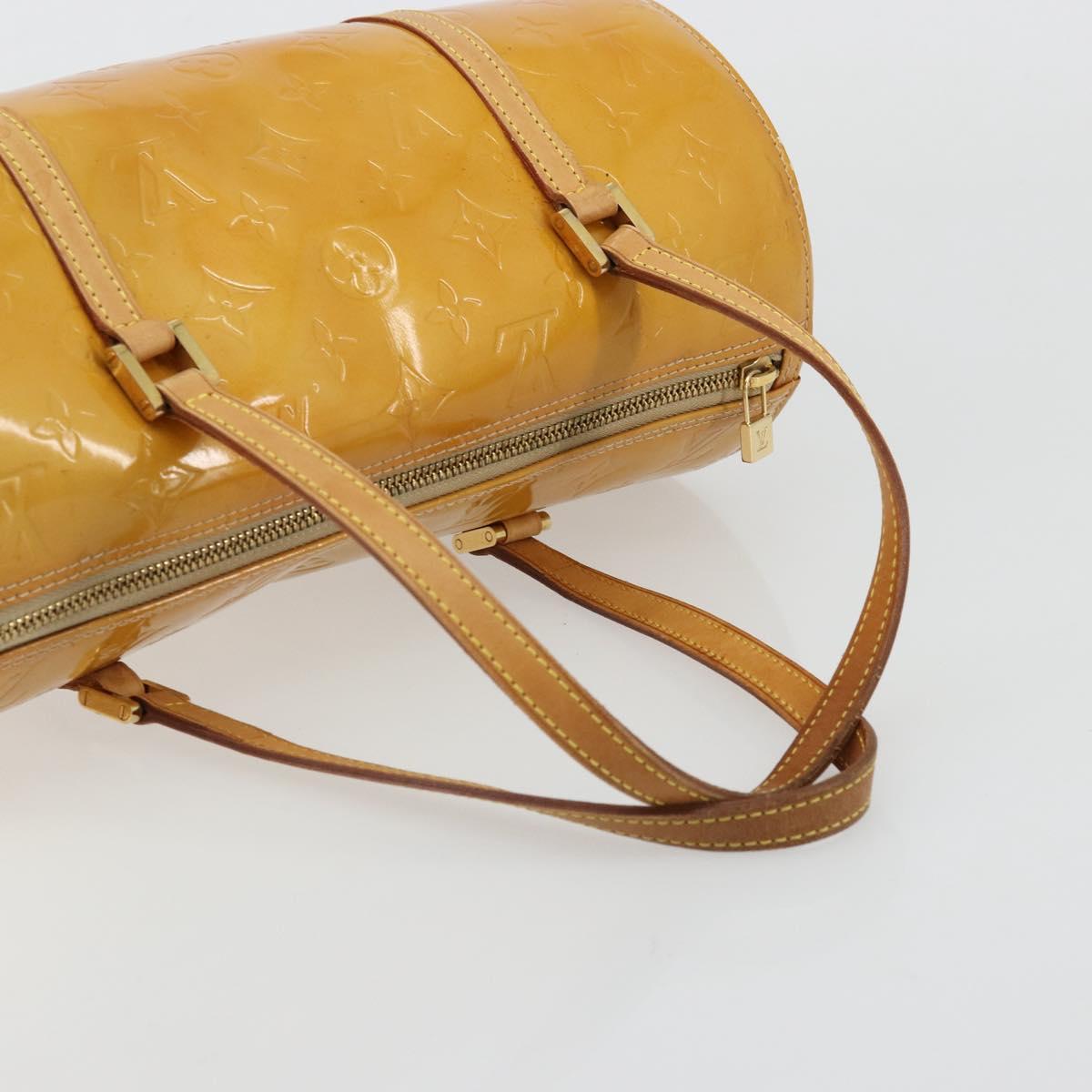 LOUIS VUITTON Monogram Vernis Bedford Hand Bag Beige M91006 LV Auth 177215