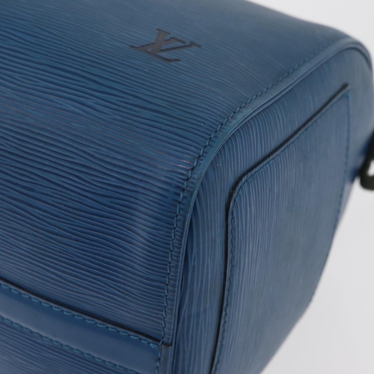 LOUIS VUITTON Epi Speedy 30 Hand Bag Toledo Blue M43005 LV Auth 177225A