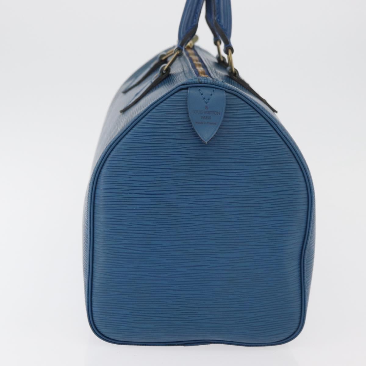 LOUIS VUITTON Epi Speedy 30 Hand Bag Toledo Blue M43005 LV Auth 177225A