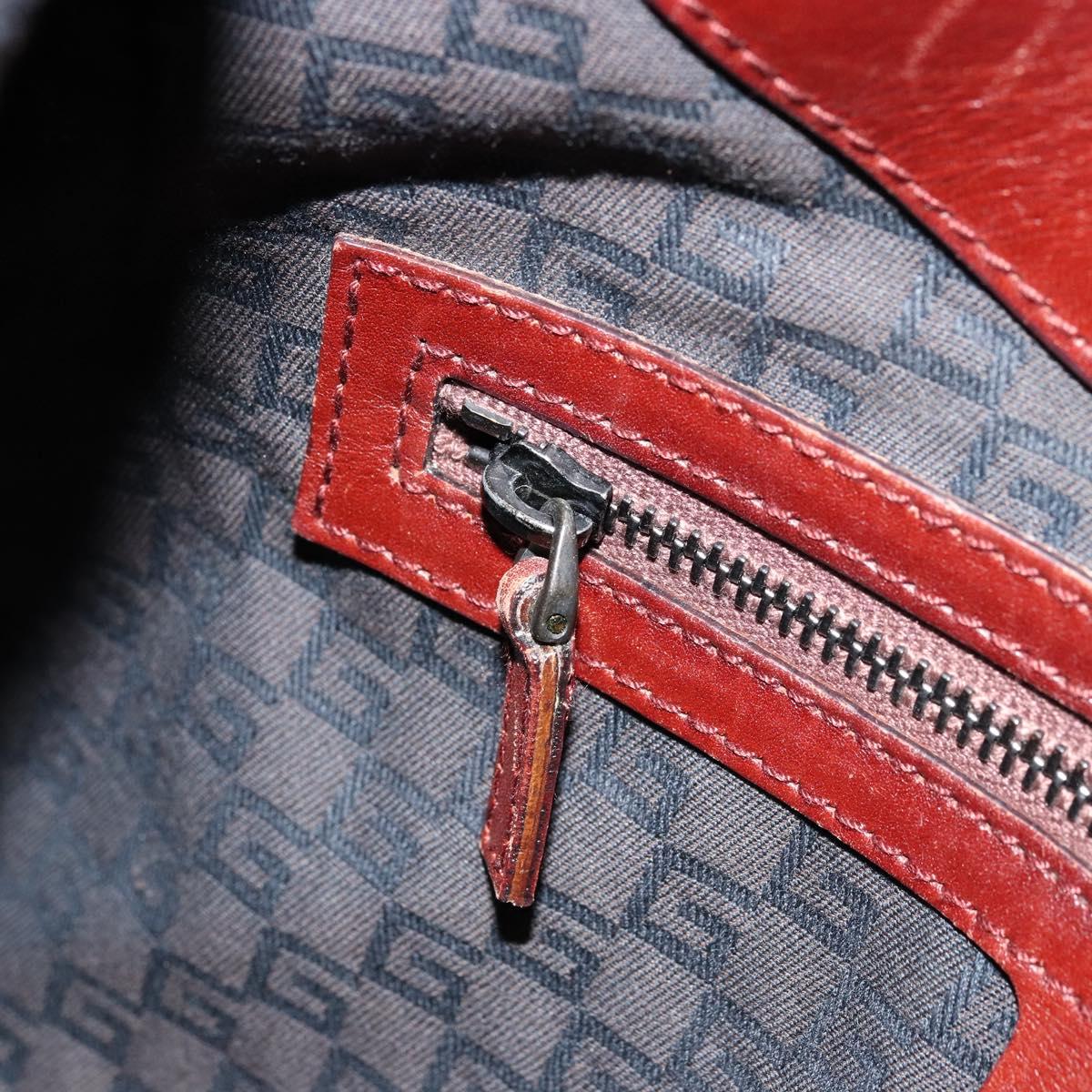 GUCCI Shoulder Bag Leather Wood Brown 106237 Auth 177226A
