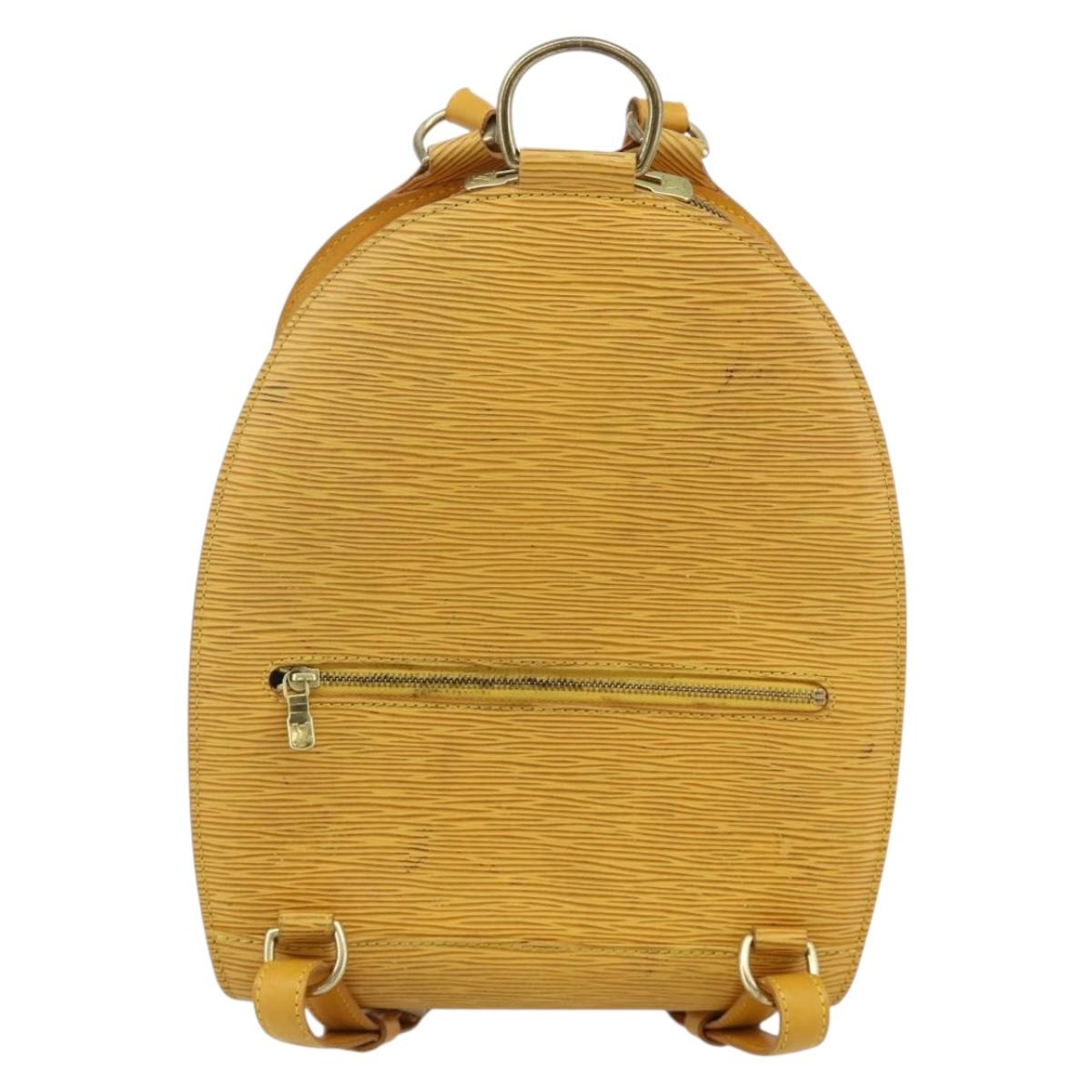 LOUIS VUITTON Epi Mabillon Backpack Yellow M52239 LV Auth 177227