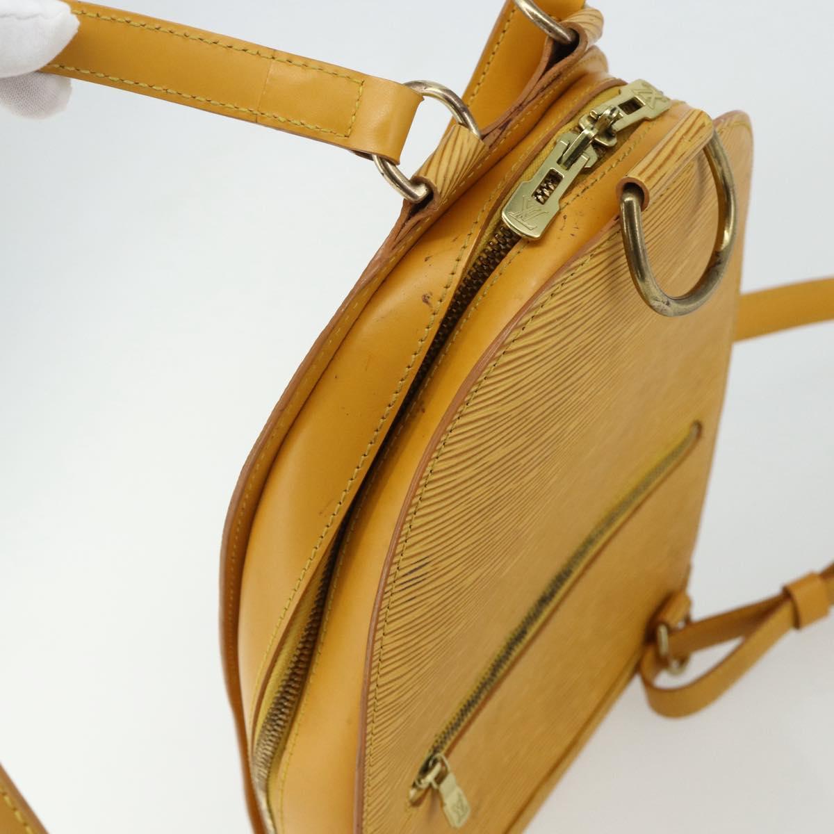 LOUIS VUITTON Epi Mabillon Backpack Yellow M52239 LV Auth 177227
