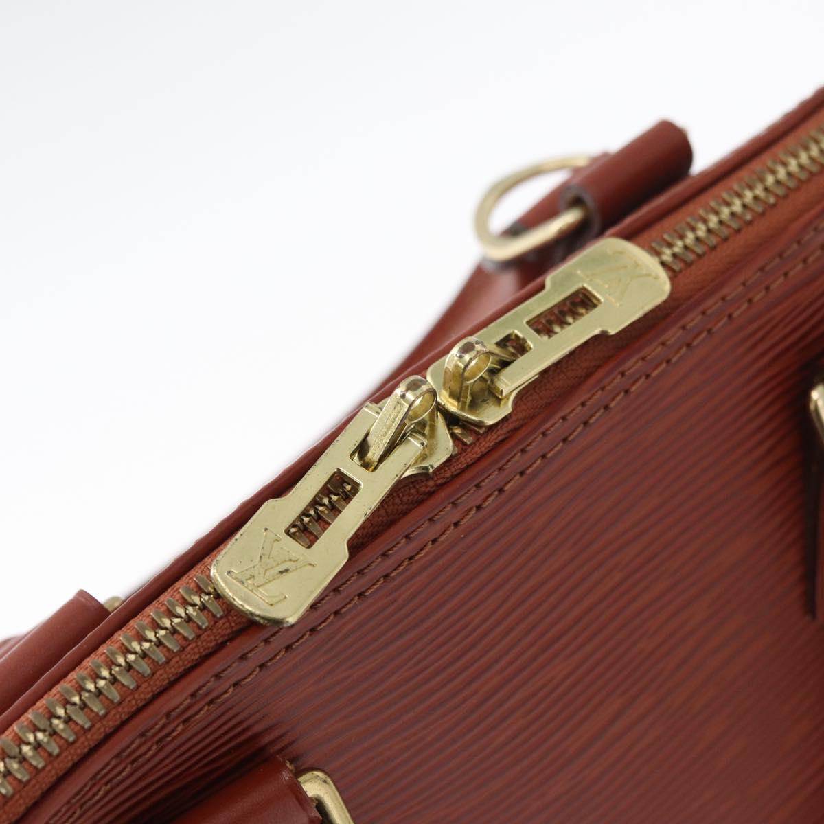 LOUIS VUITTON Epi Alma Hand Bag Brown M52143 LV Auth 177229A