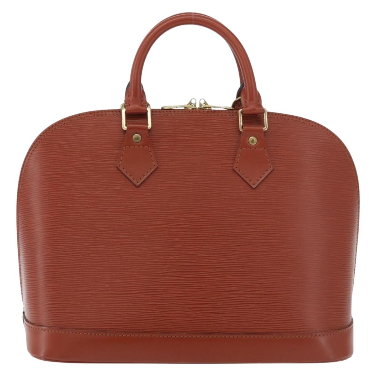 LOUIS VUITTON Epi Alma Hand Bag Brown M52143 LV Auth 177229A