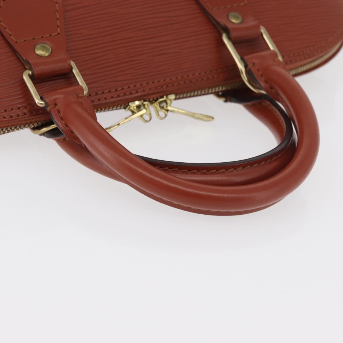 LOUIS VUITTON Epi Alma Hand Bag Brown M52143 LV Auth 177229A