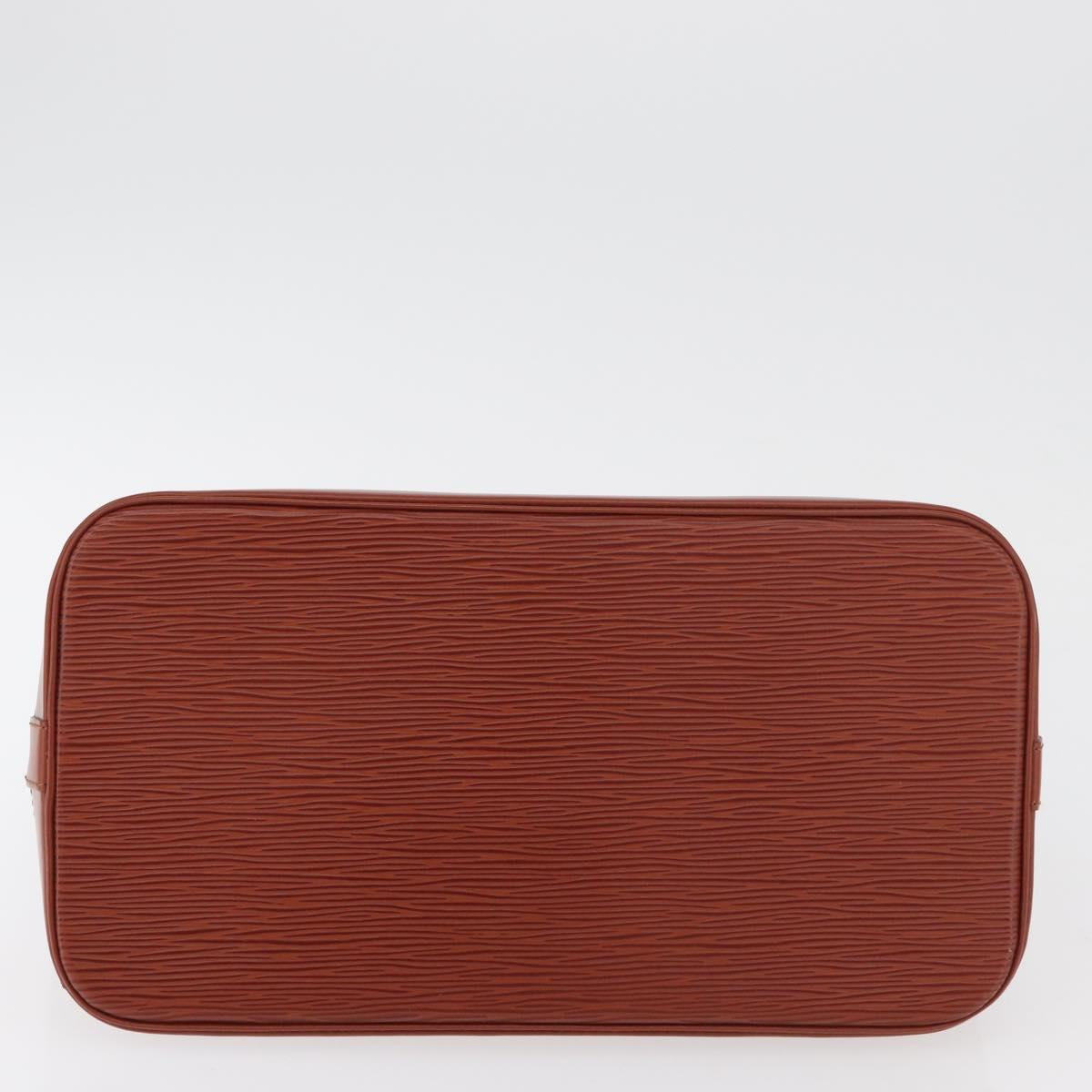 LOUIS VUITTON Epi Alma Hand Bag Brown M52143 LV Auth 177229A