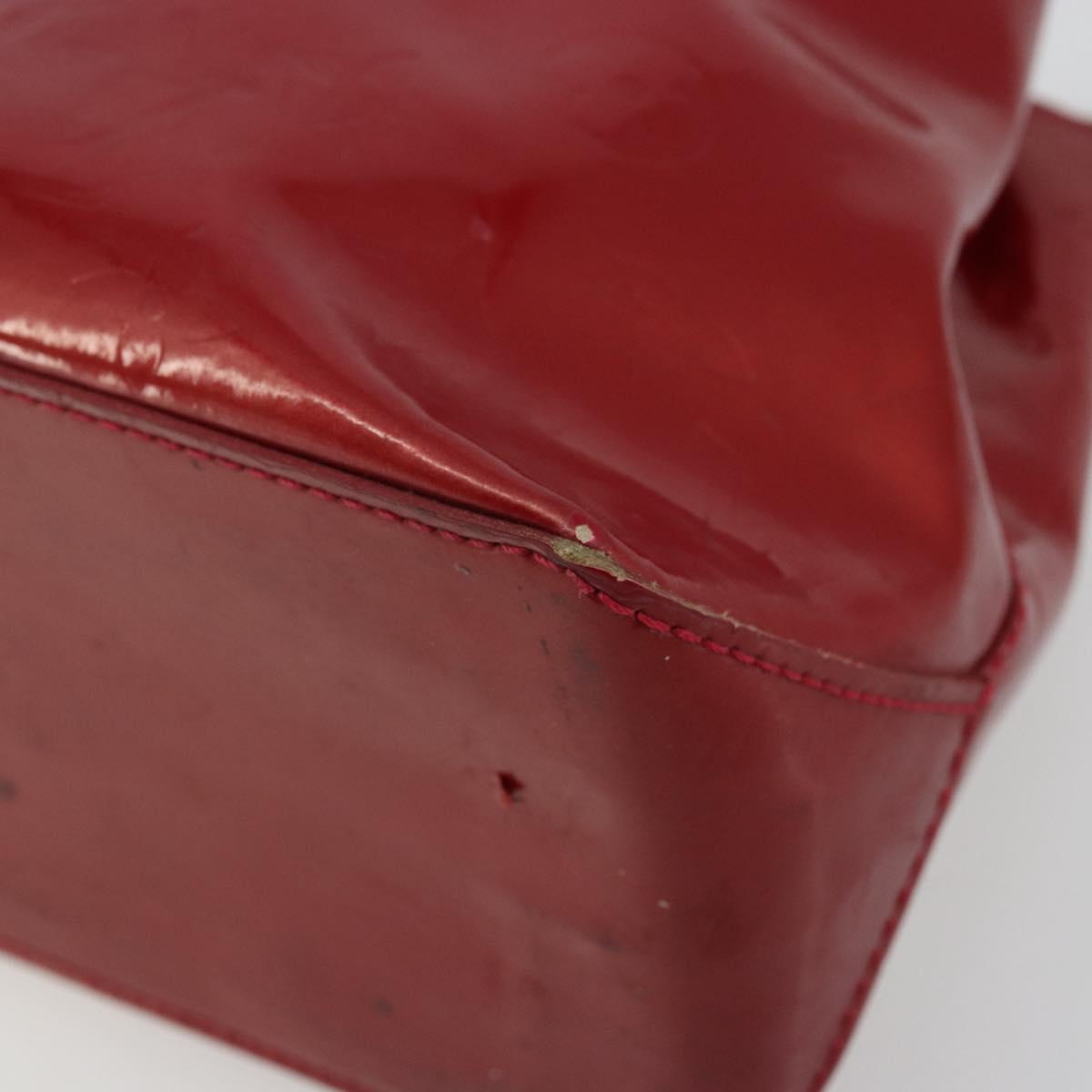LOUIS VUITTON Monogram Vernis Wilshire PM Bag Pomme D'amour M93642 Auth 177241