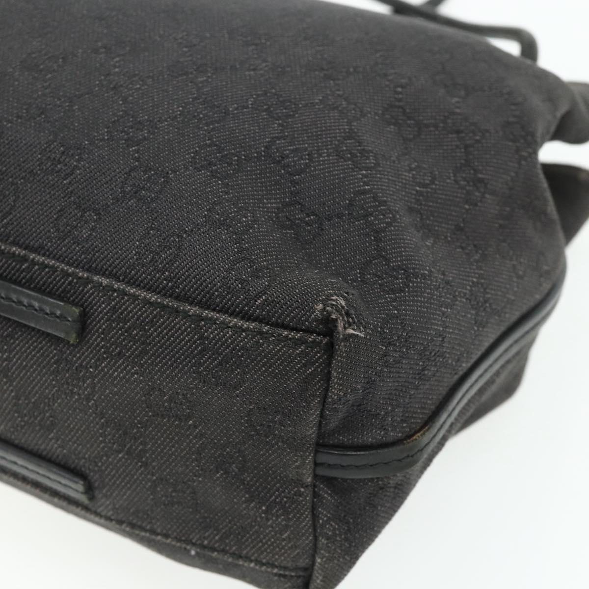 GUCCI GG Canvas Tote Bag Black 101341 Auth 177247