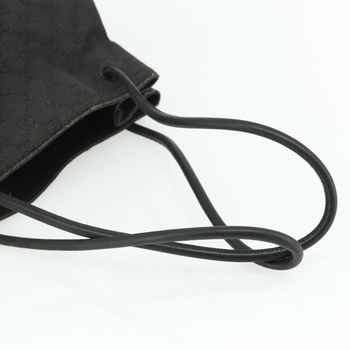 GUCCI GG Canvas Tote Bag Black 101341 Auth 177247
