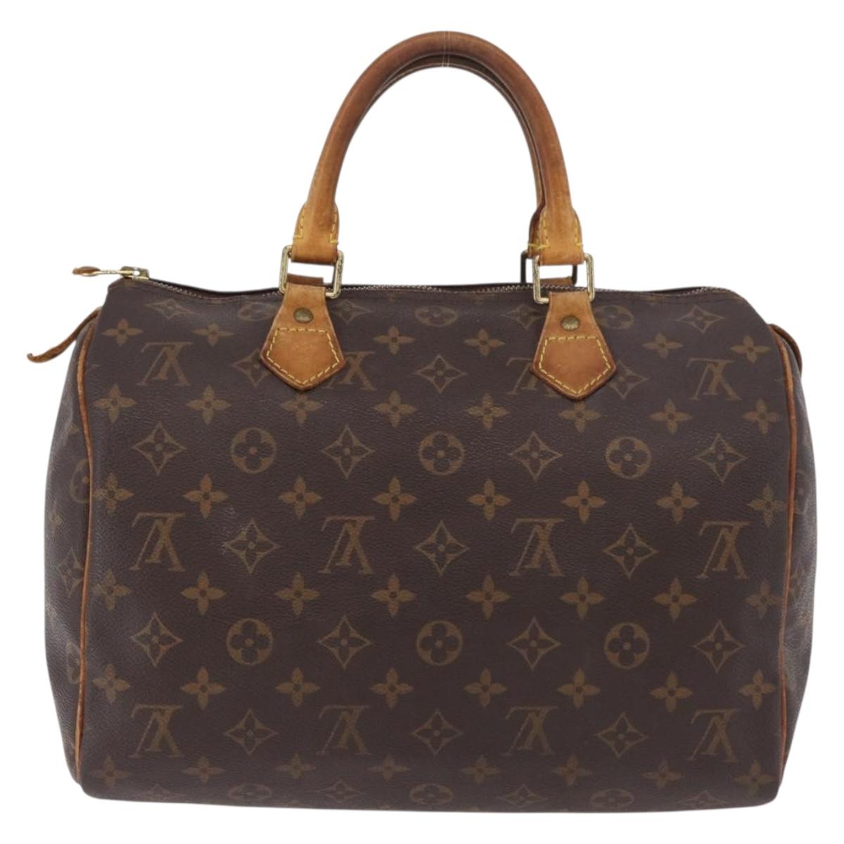 LOUIS VUITTON Monogram Speedy 30 Hand Bag M41526 LV Auth 177254