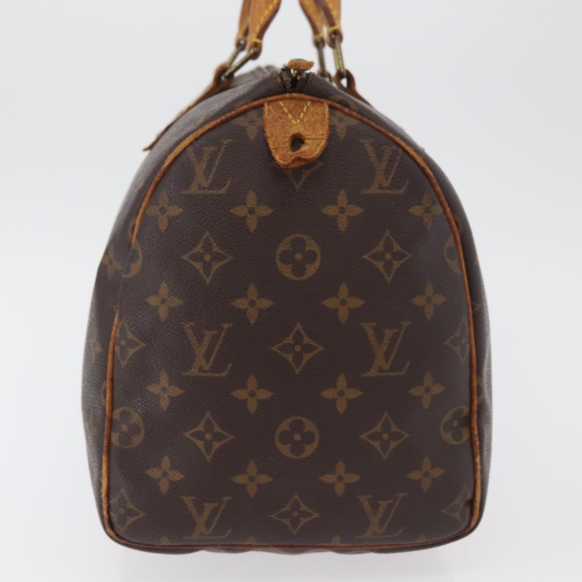 LOUIS VUITTON Monogram Speedy 30 Hand Bag M41526 LV Auth 177254