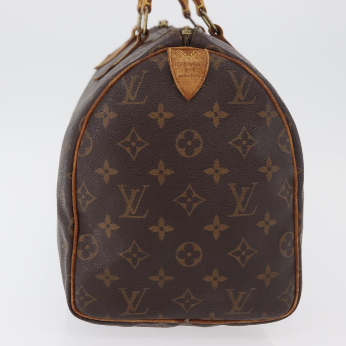 LOUIS VUITTON Monogram Speedy 30 Hand Bag M41526 LV Auth 177254