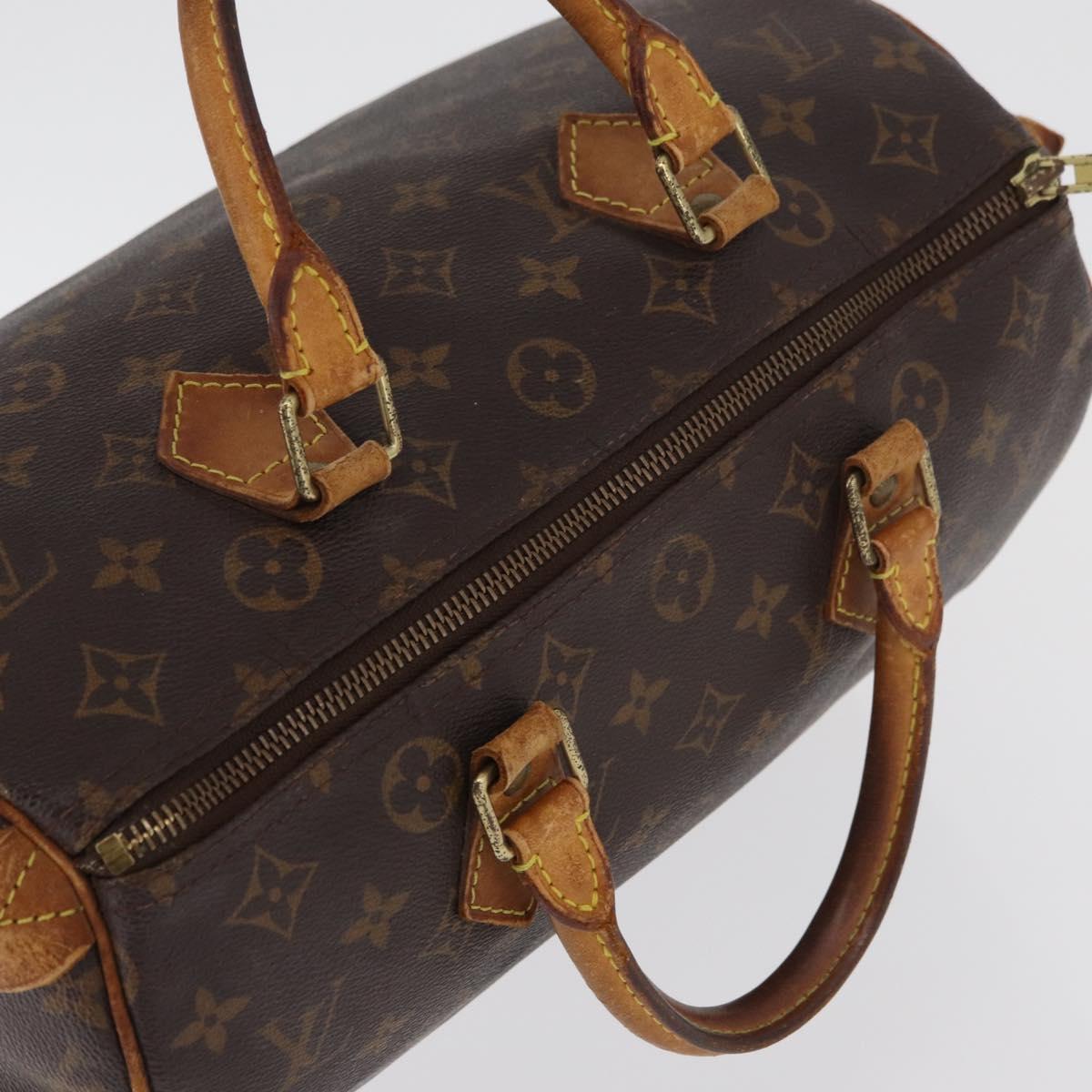 LOUIS VUITTON Monogram Speedy 30 Hand Bag M41526 LV Auth 177254
