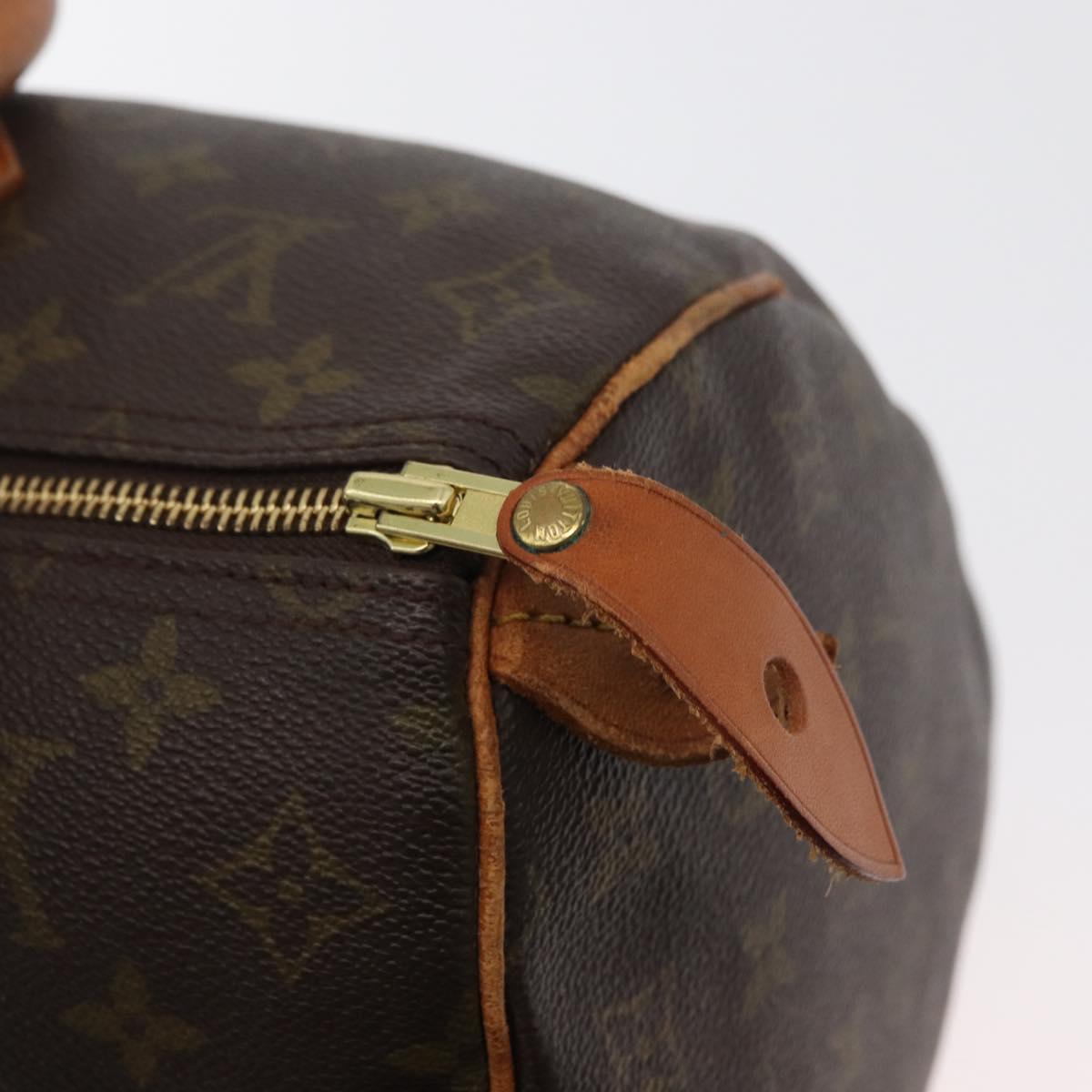 LOUIS VUITTON Monogram Speedy 35 Hand Bag M41524 LV Auth 177255A