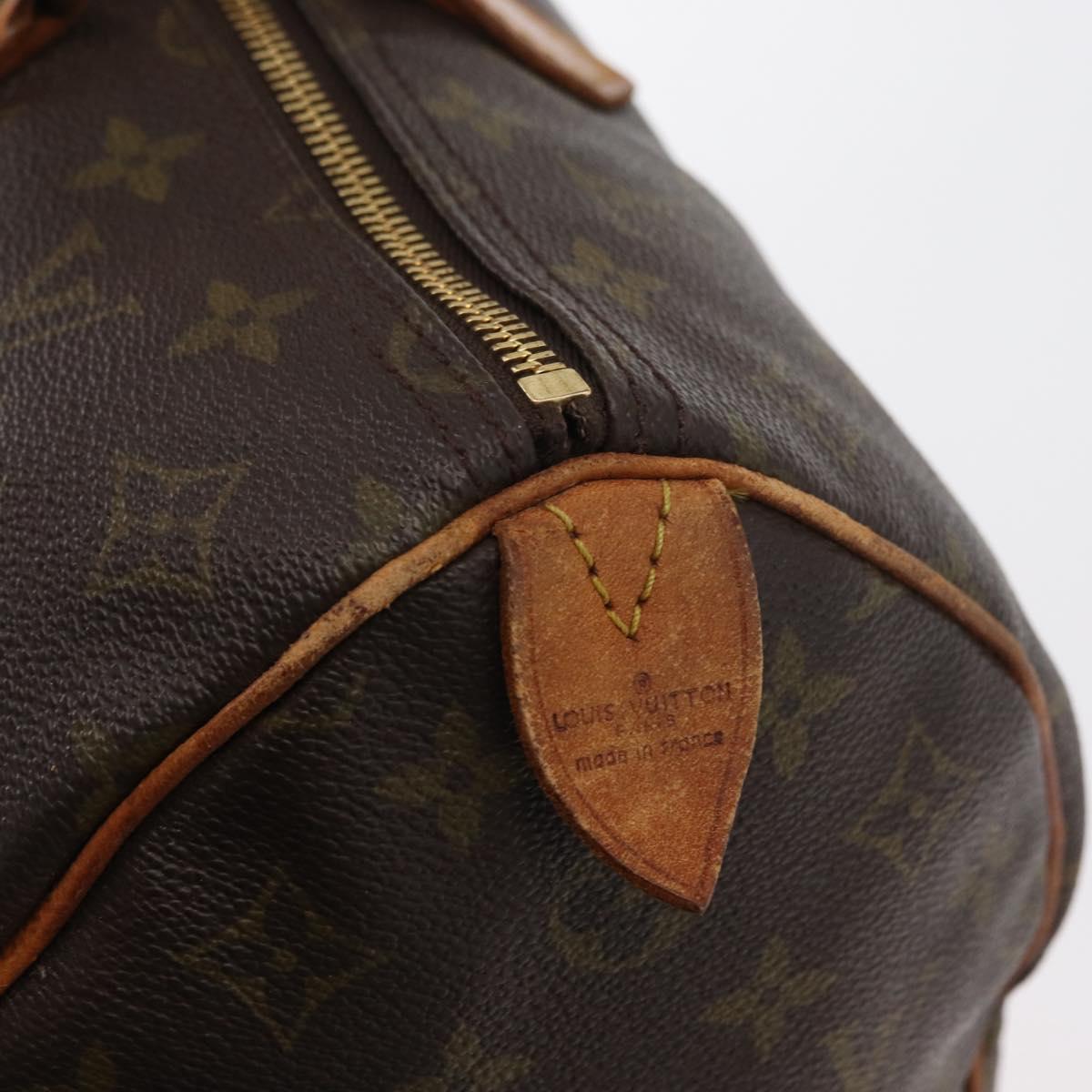 LOUIS VUITTON Monogram Speedy 35 Hand Bag M41524 LV Auth 177255A
