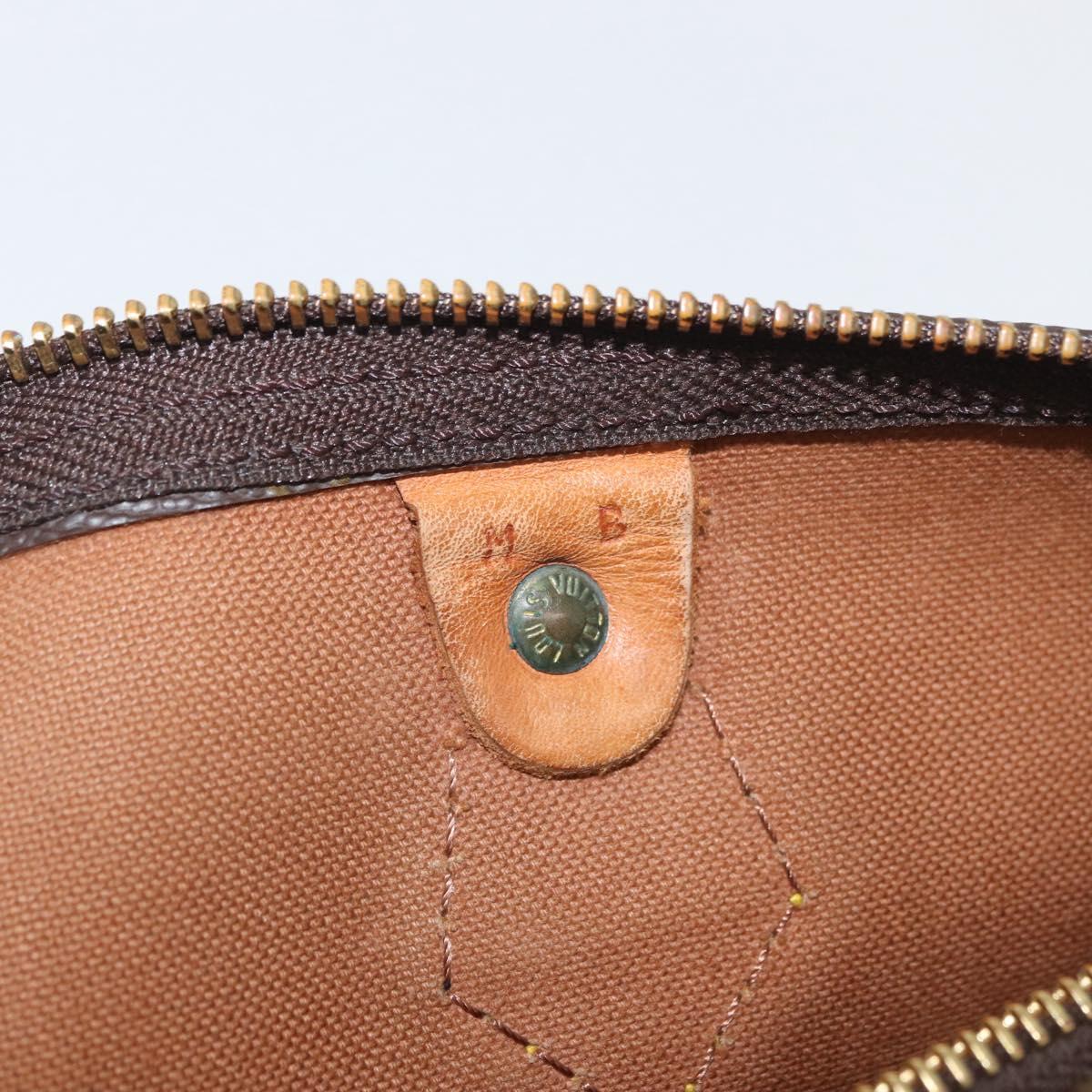 LOUIS VUITTON Monogram Speedy 35 Hand Bag M41524 LV Auth 177255A