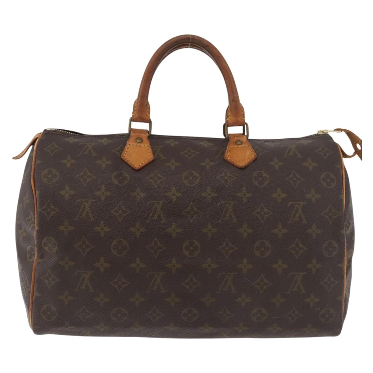 LOUIS VUITTON Monogram Speedy 35 Hand Bag M41524 LV Auth 177255A