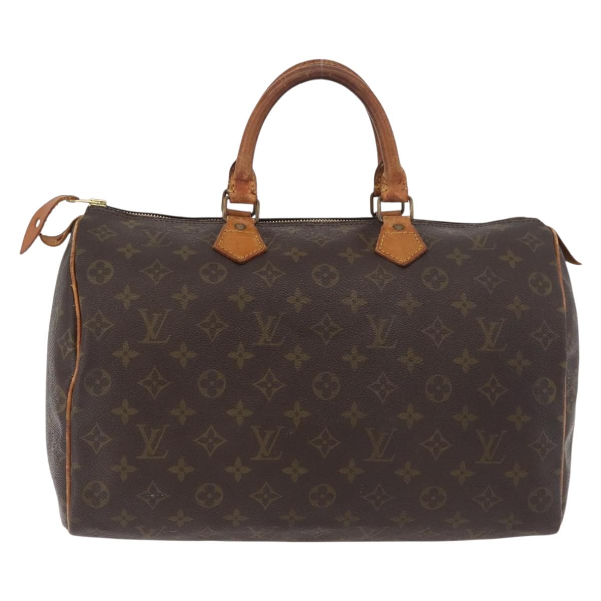 LOUIS VUITTON Monogram Speedy 35 Hand Bag M41524 LV Auth 177255A