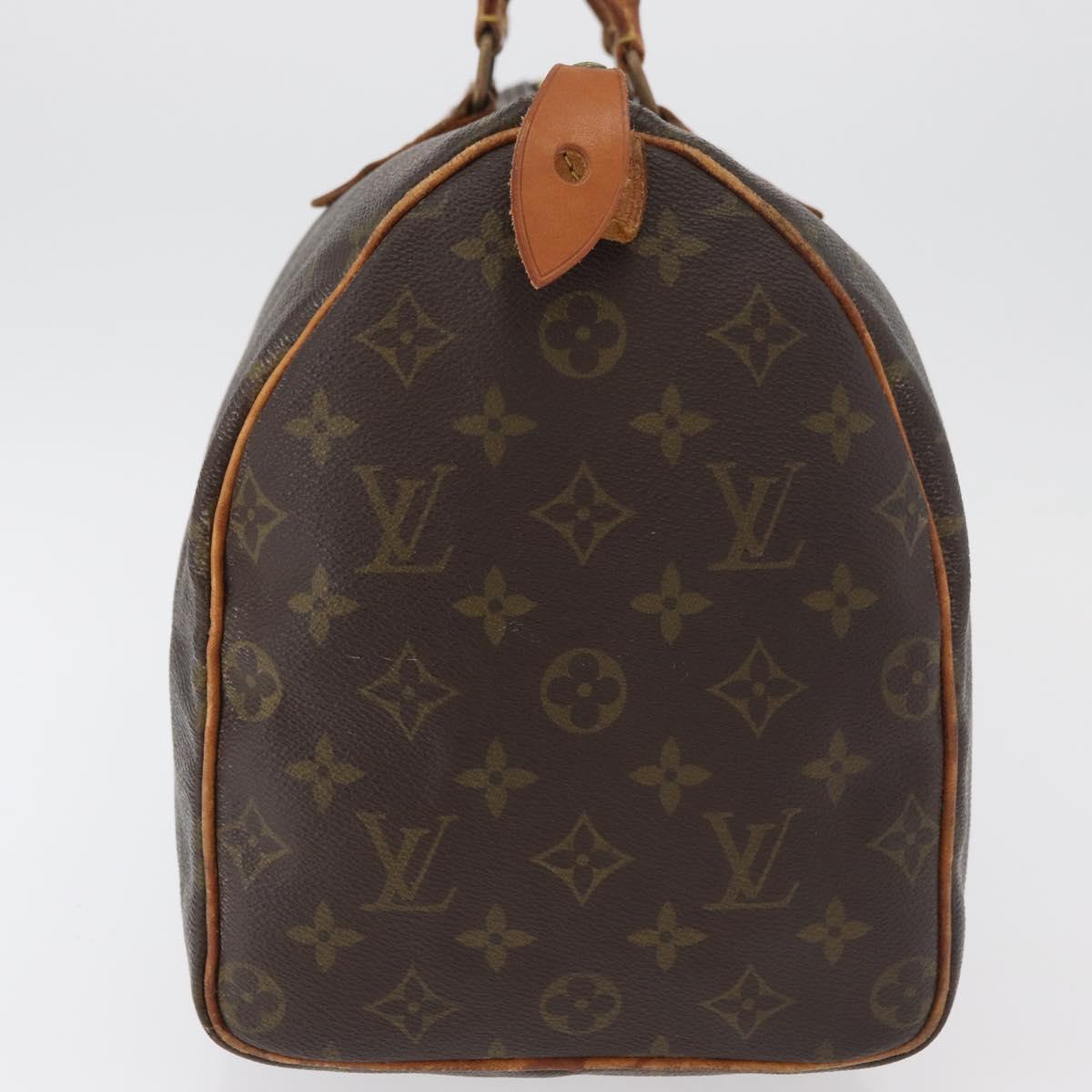 LOUIS VUITTON Monogram Speedy 35 Hand Bag M41524 LV Auth 177255A