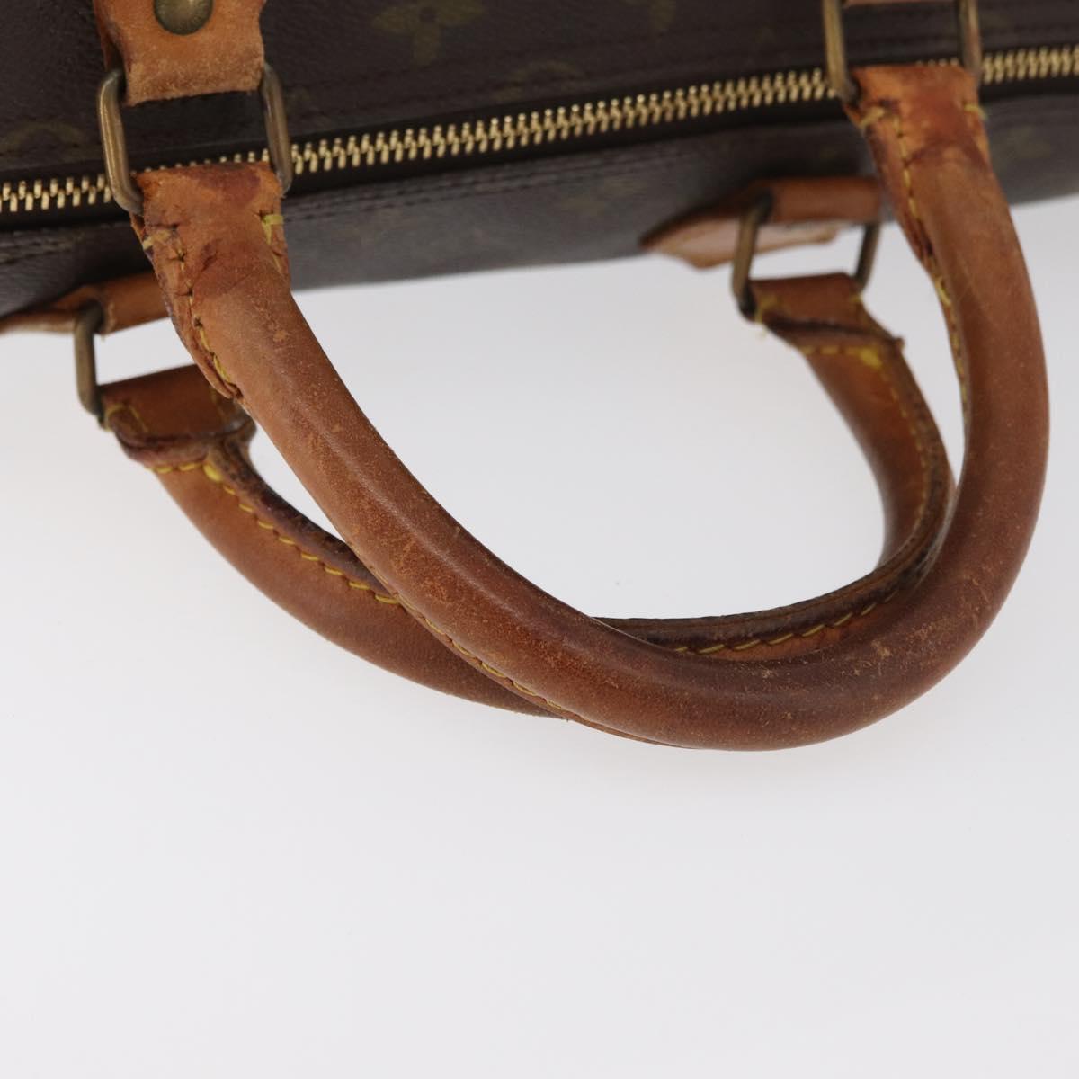 LOUIS VUITTON Monogram Speedy 35 Hand Bag M41524 LV Auth 177255A