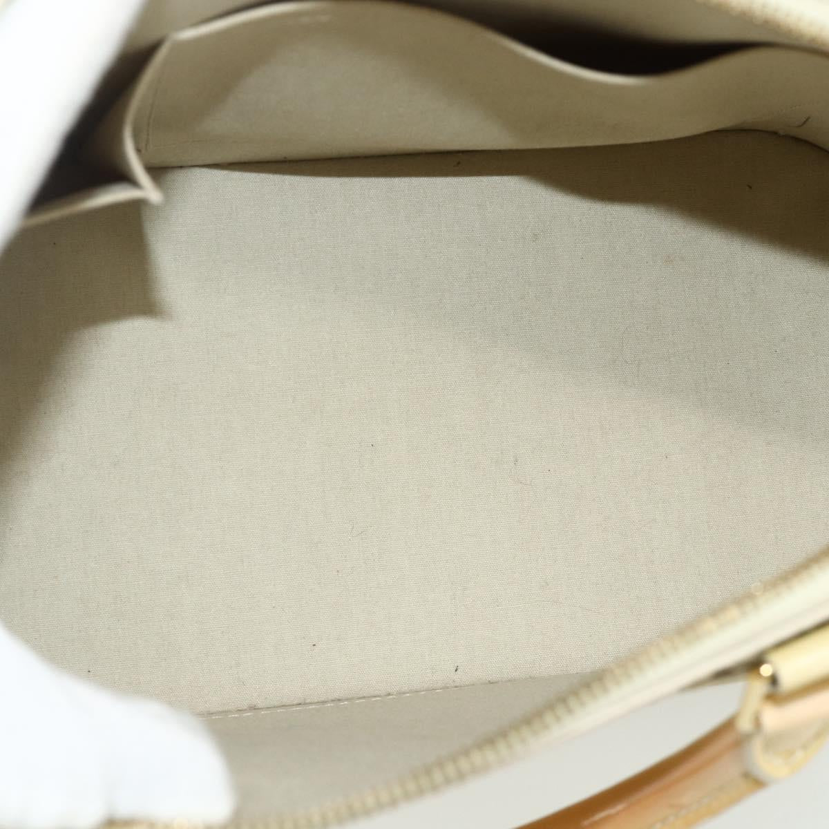 LOUIS VUITTON Monogram Vernis Alma PM Hand Bag 2way Beige M90170 LV Auth 177260
