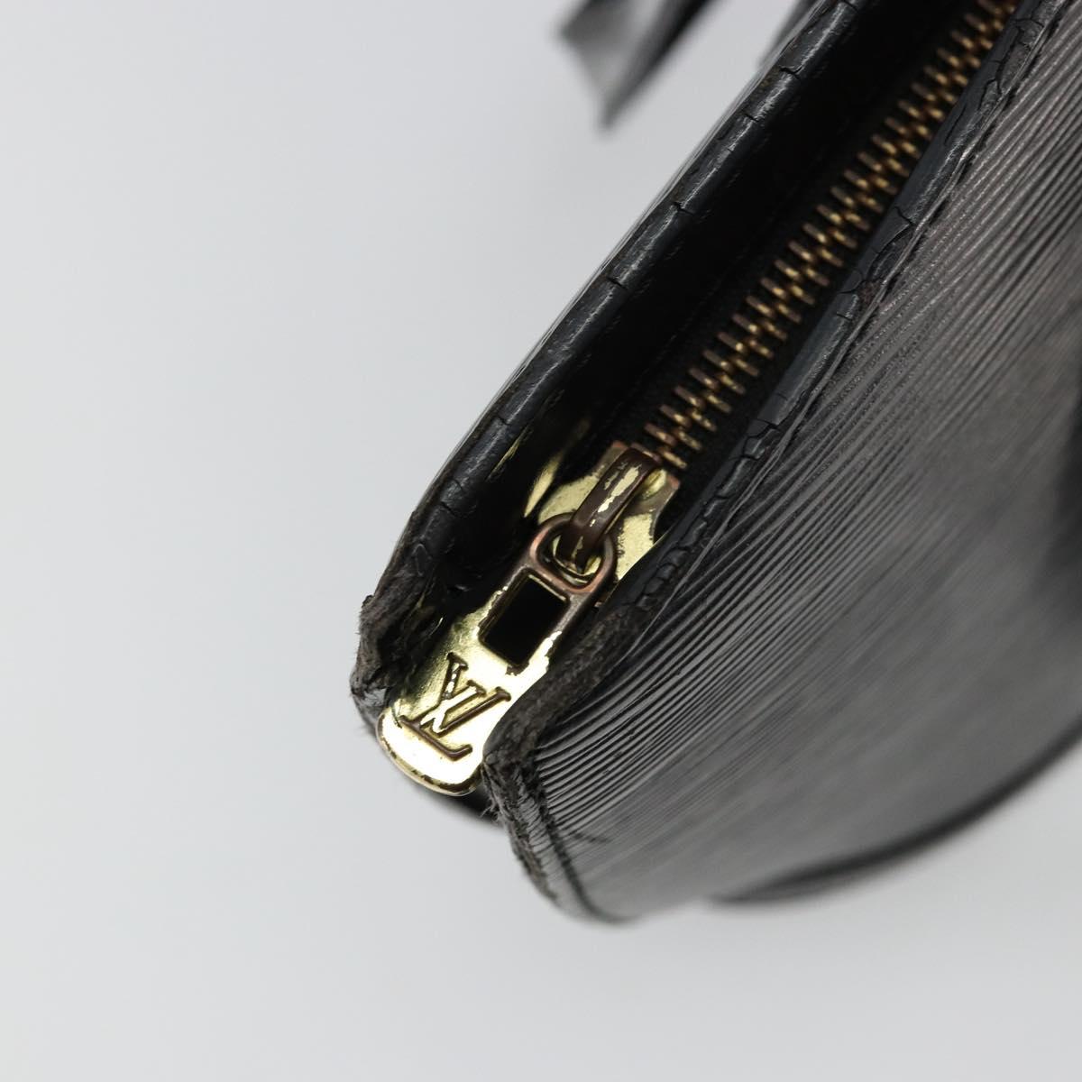LOUIS VUITTON Epi Saint Jacques Shopping Shoulder Bag Black M52272 Auth 177261