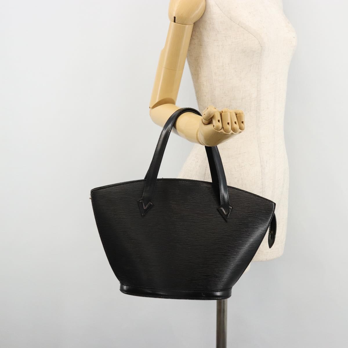 LOUIS VUITTON Epi Saint Jacques Shopping Shoulder Bag Black M52272 Auth 177261