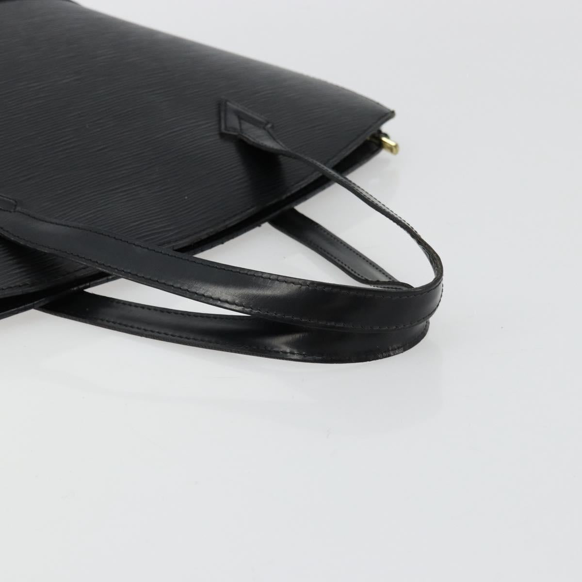 LOUIS VUITTON Epi Saint Jacques Shopping Shoulder Bag Black M52272 Auth 177261