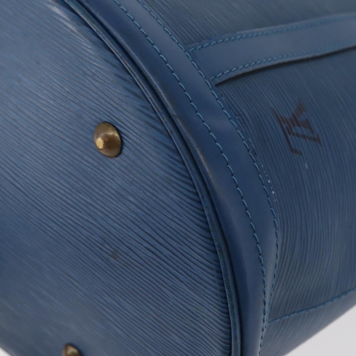 LOUIS VUITTON Epi Bucket GM Shoulder Bag SPO Blue LV Auth 177263