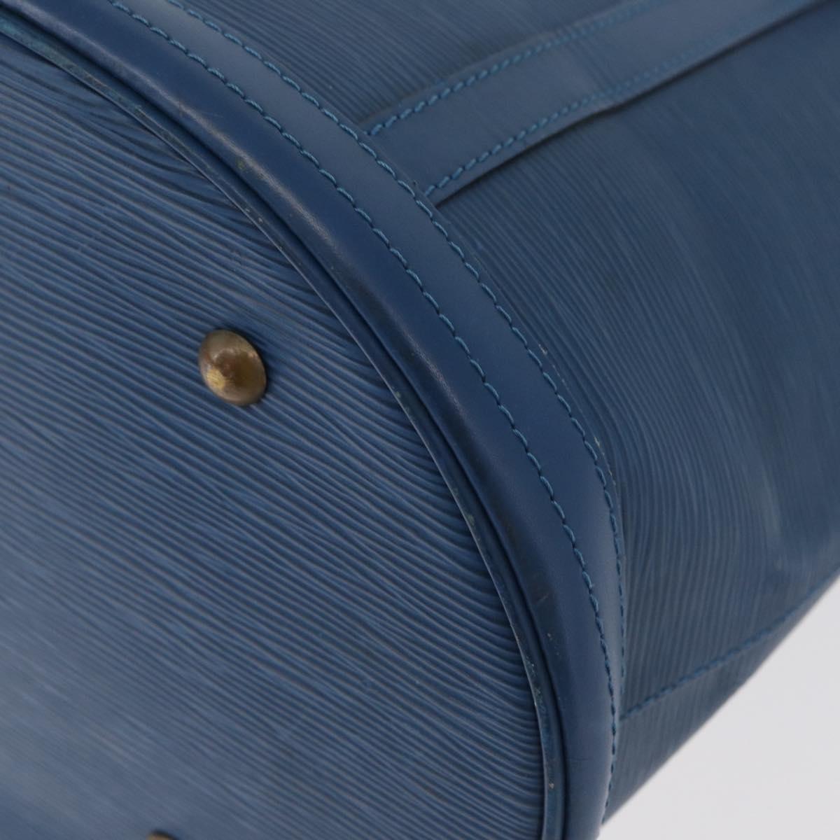 LOUIS VUITTON Epi Bucket GM Shoulder Bag SPO Blue LV Auth 177263