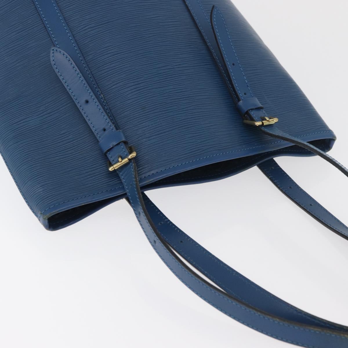 LOUIS VUITTON Epi Bucket GM Shoulder Bag SPO Blue LV Auth 177263