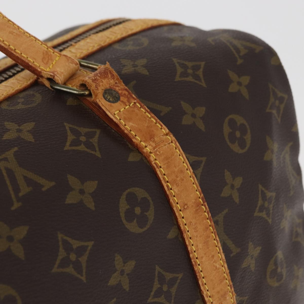 LOUIS VUITTON Monogram Sac Souple 35 Boston Bag M41626 LV Auth 177270