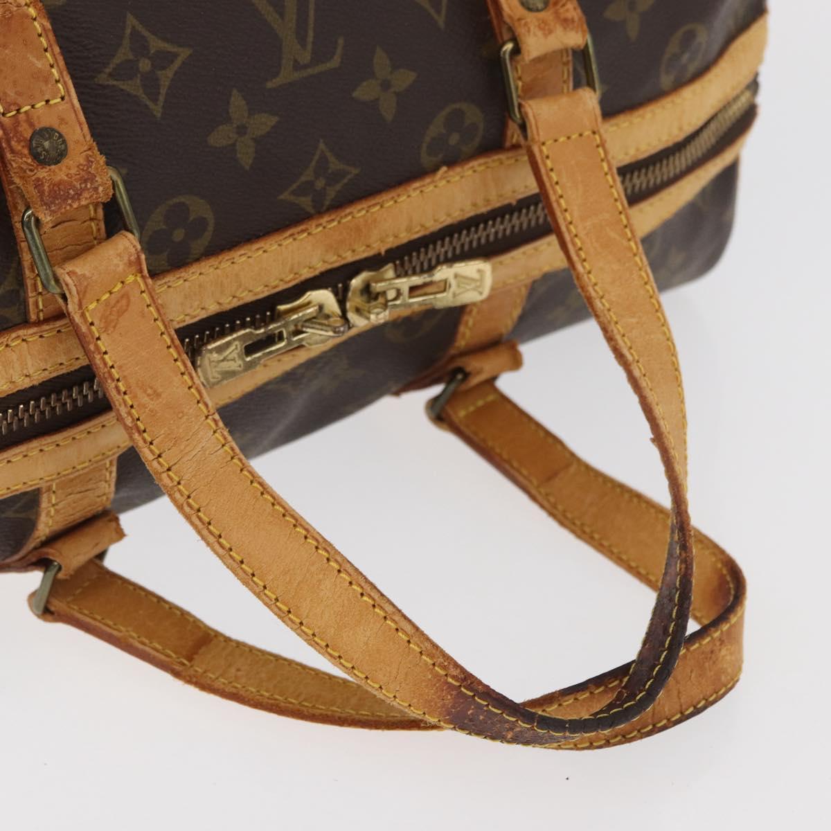 LOUIS VUITTON Monogram Sac Souple 35 Boston Bag M41626 LV Auth 177270