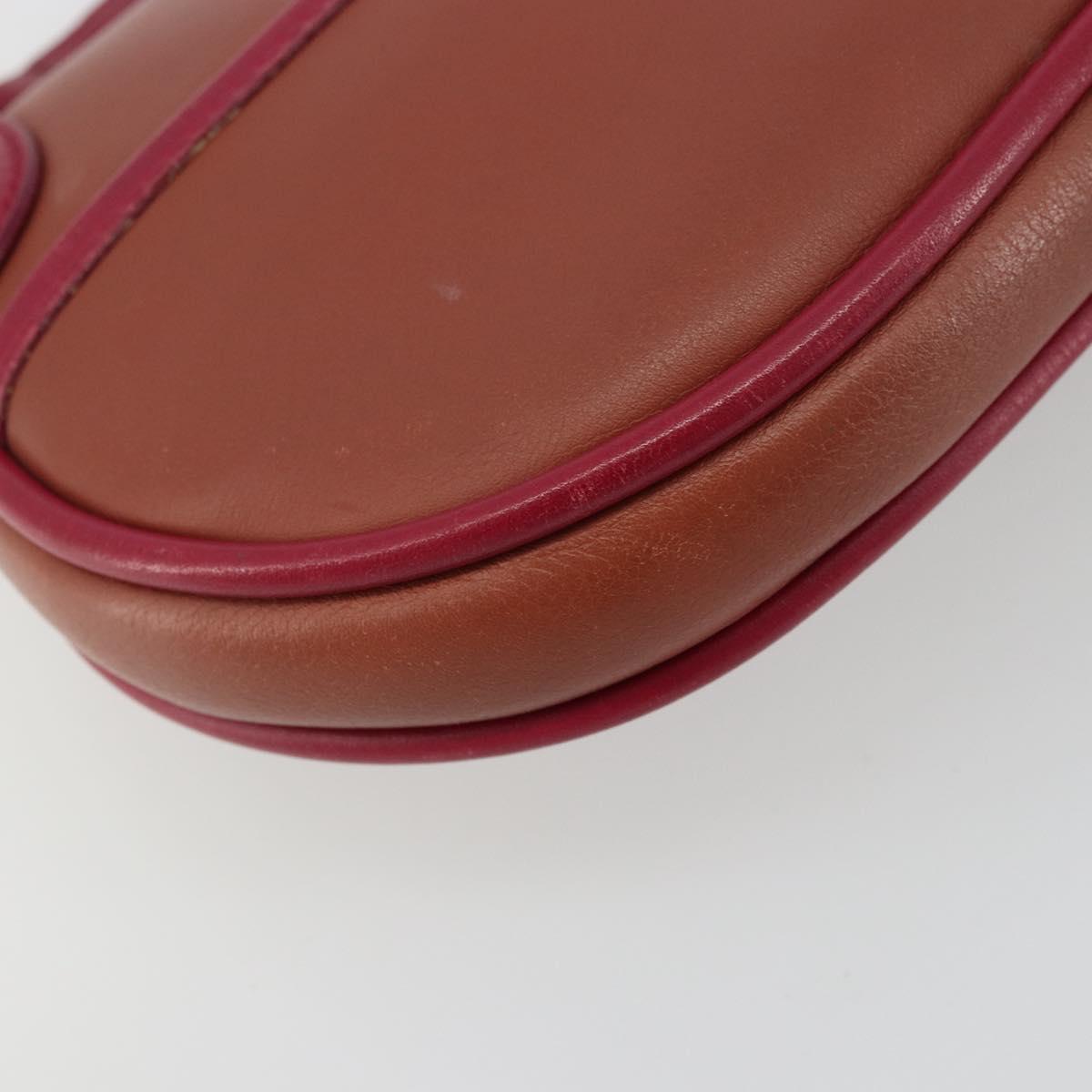 LOUIS VUITTON Trapezi Art Deco Baguette Bag Leather Pink LV Auth 177283V