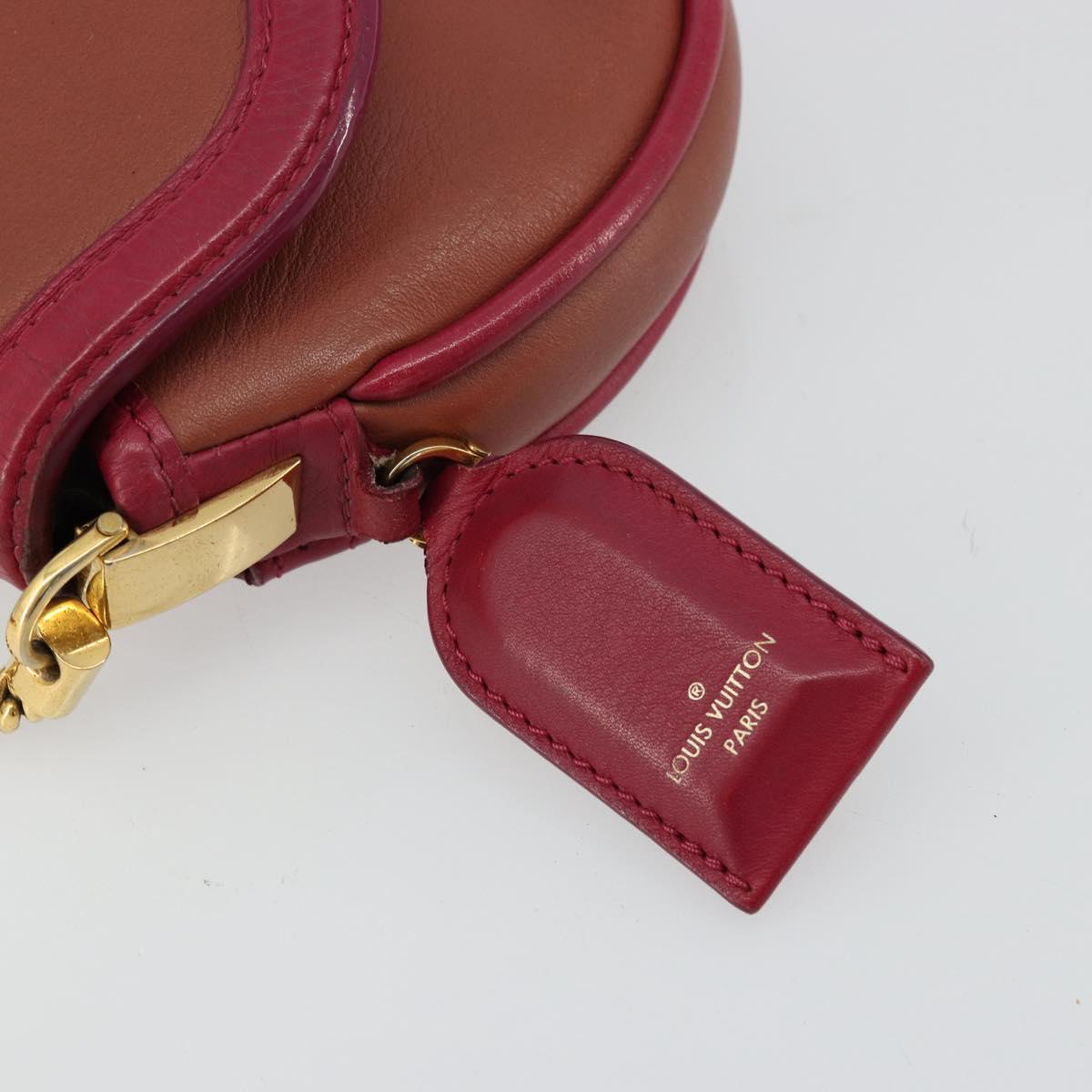 LOUIS VUITTON Trapezi Art Deco Baguette Bag Leather Pink LV Auth 177283V