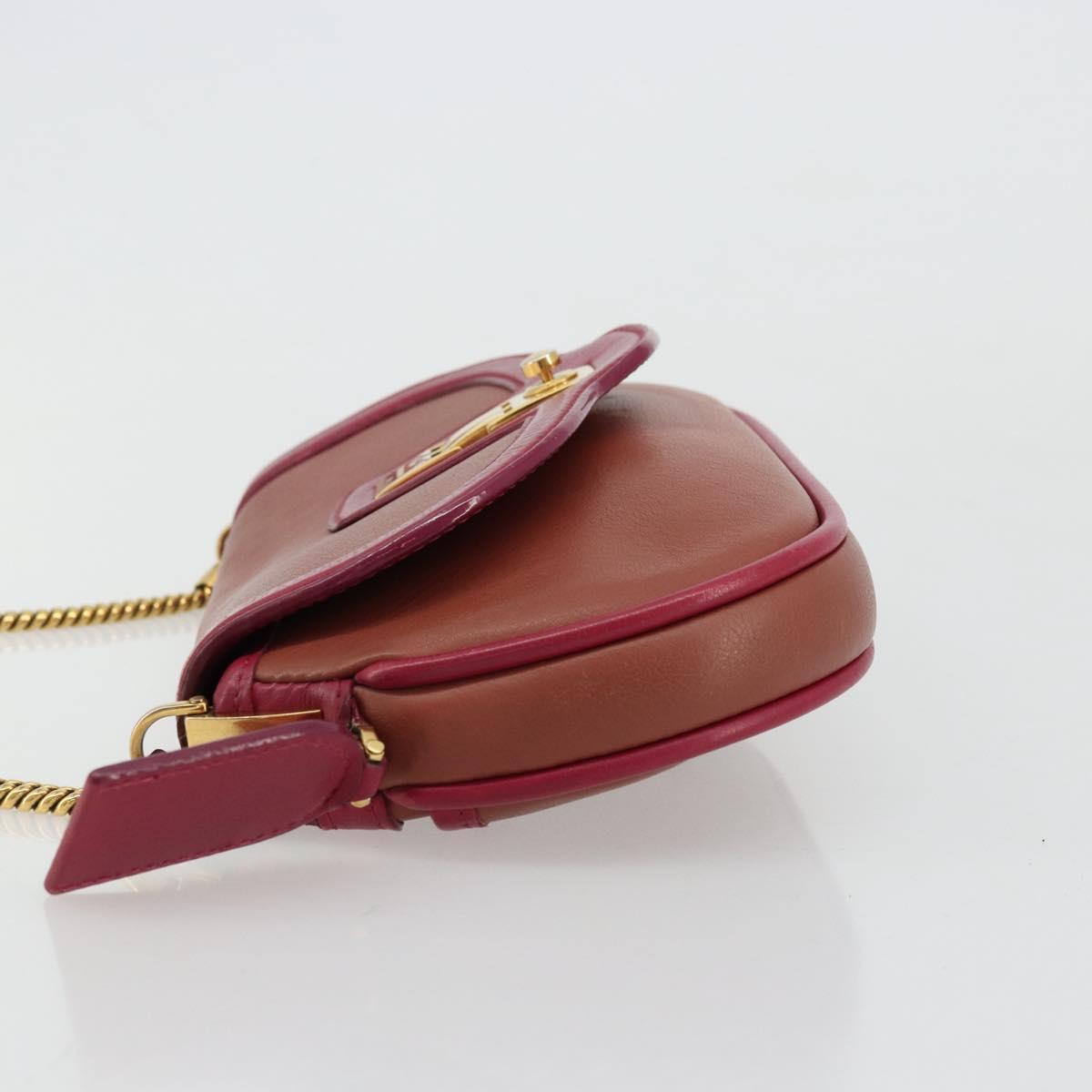 LOUIS VUITTON Trapezi Art Deco Baguette Bag Leather Pink LV Auth 177283V